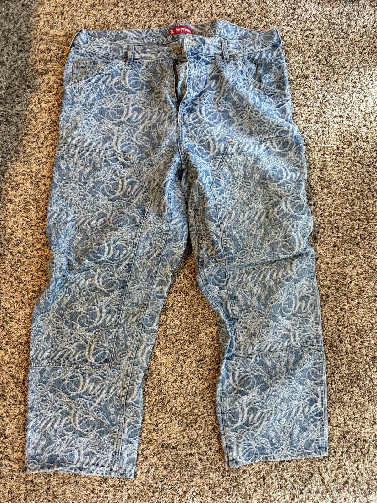 Supreme Double Knee Painter Pants | Grailed