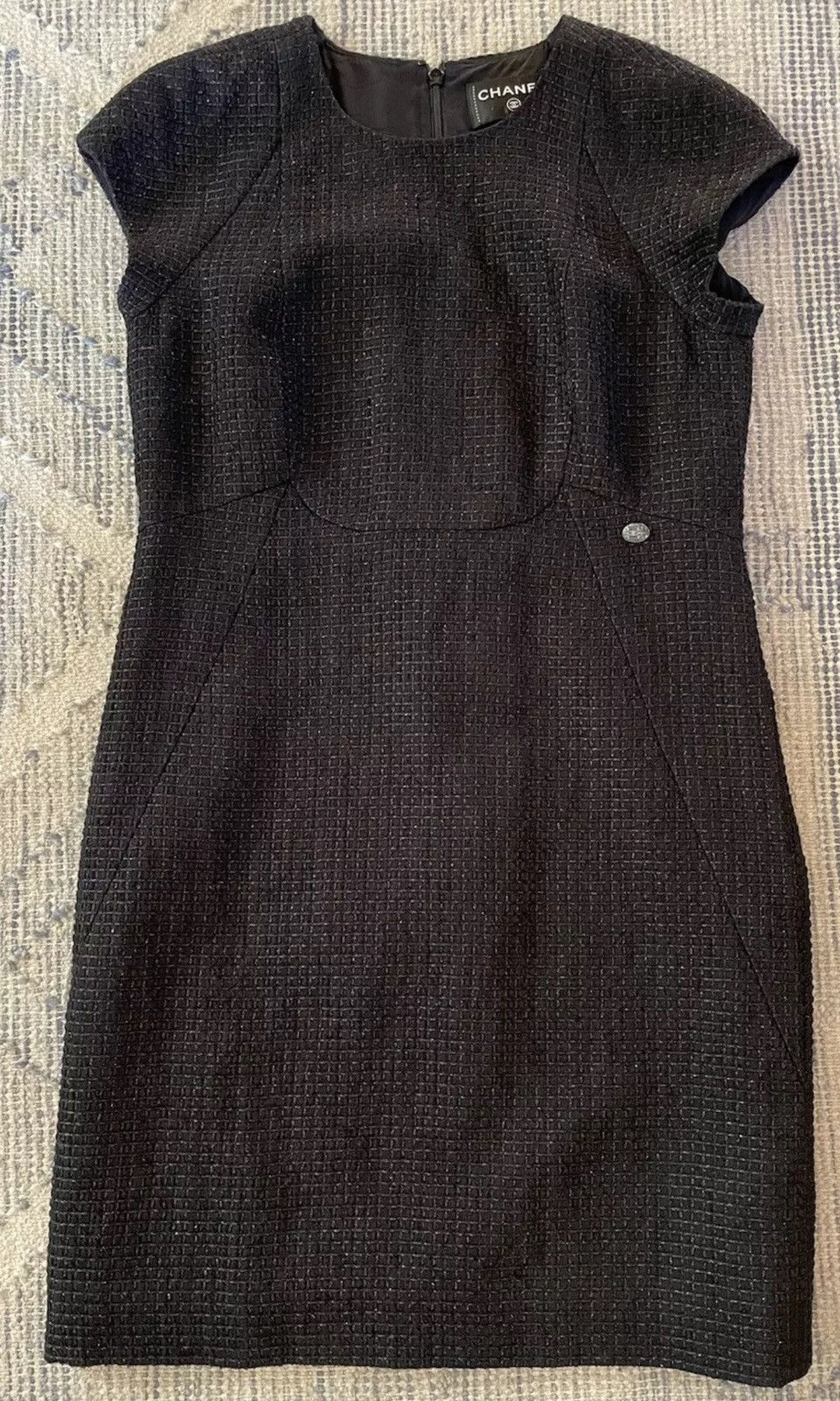 Chanel CHANEL Made in France Tweed Sheath Dress Size S / US 4 / IT 40 - 1 Thumbnail