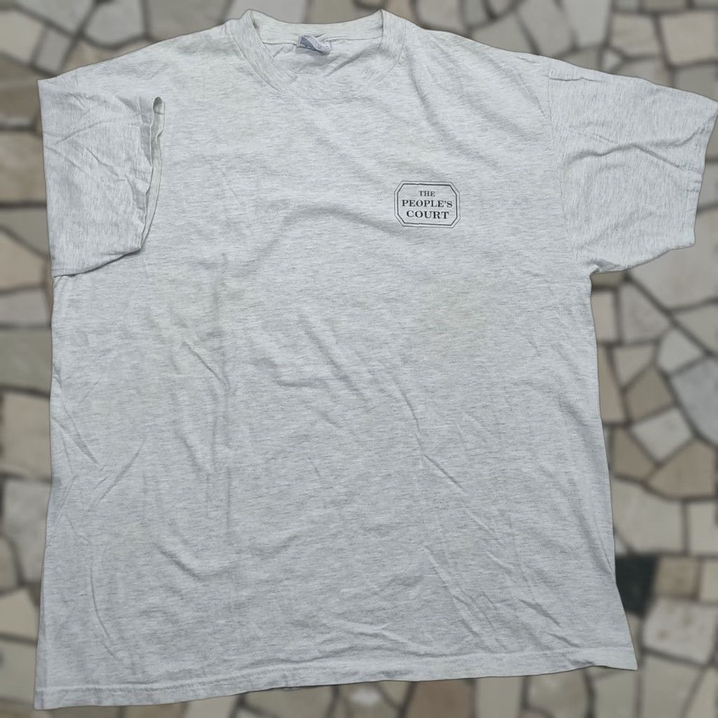 Hanes VINTAGE Koch Rules The Peoples Court Logo RIP Tee TShirt XL Mayor Hanes Gray 90s Unisex T-Shirt Short Sleeve Round Neck Logo Shirt Size US L / EU 52-54 / 3 - 1 Thumbnail