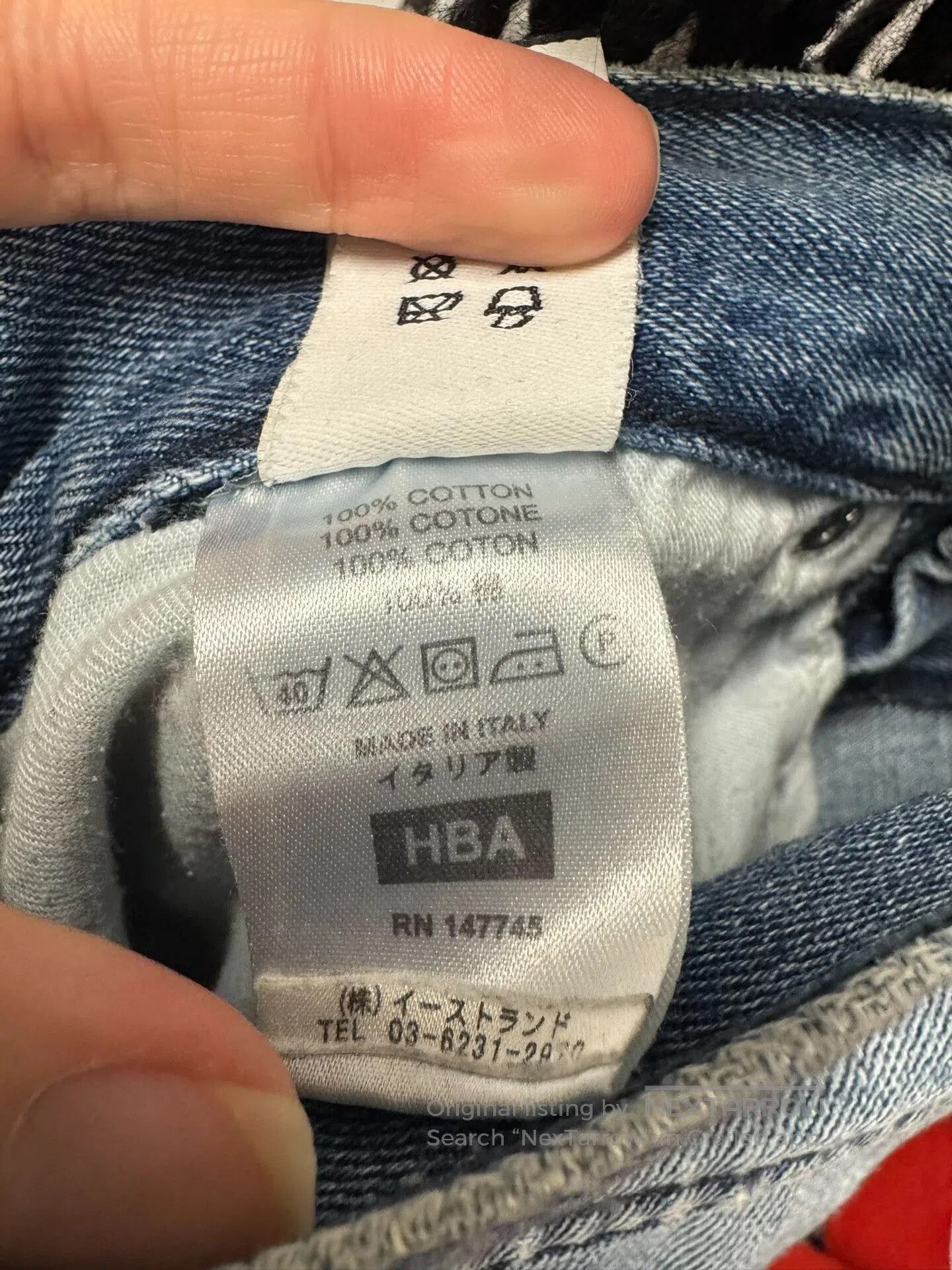 Hood By Air blue shredder zip jeans with distressed details. Size US 28 / EU 44 - 6 Thumbnail
