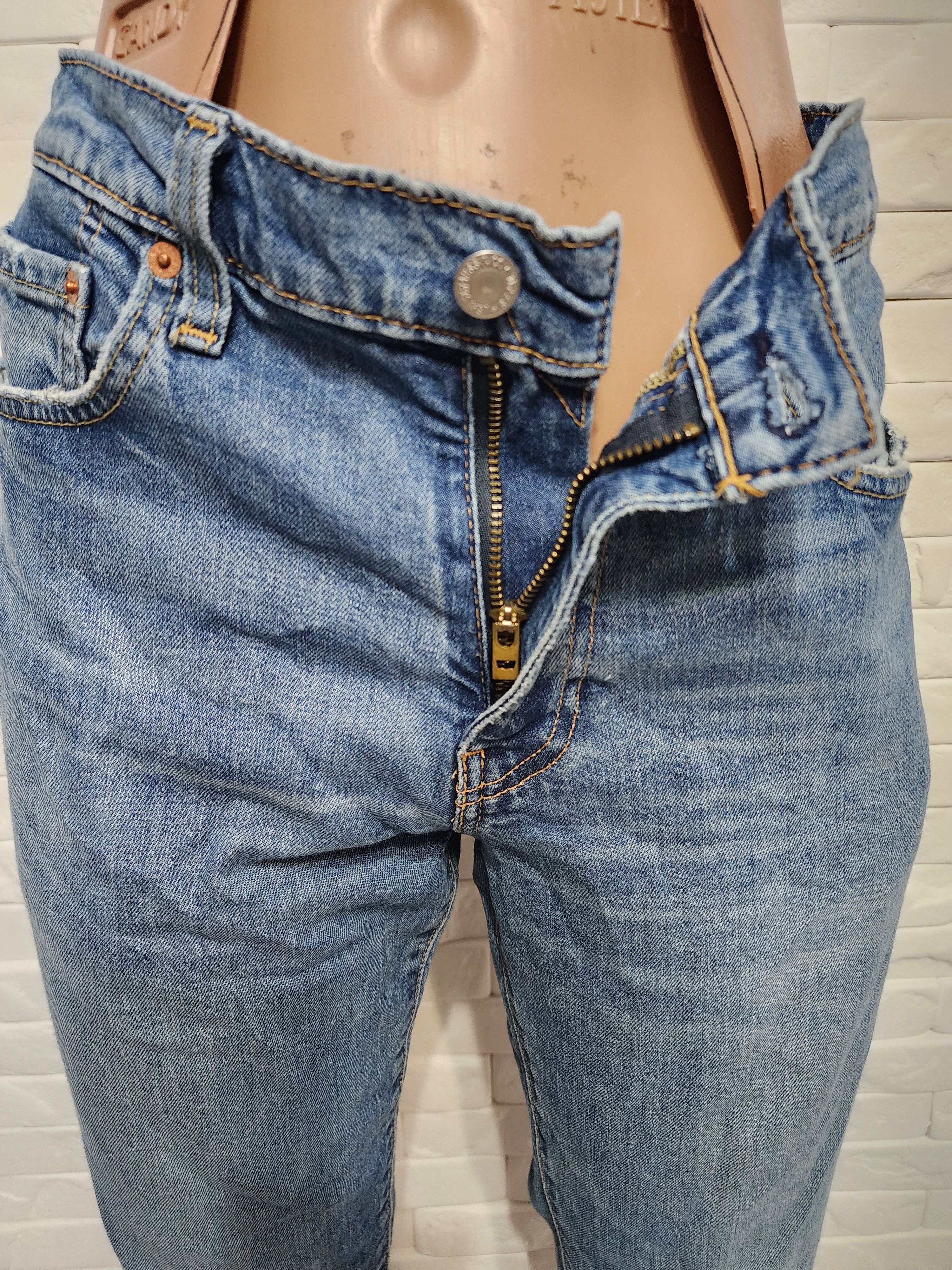 Blue men's jeans.