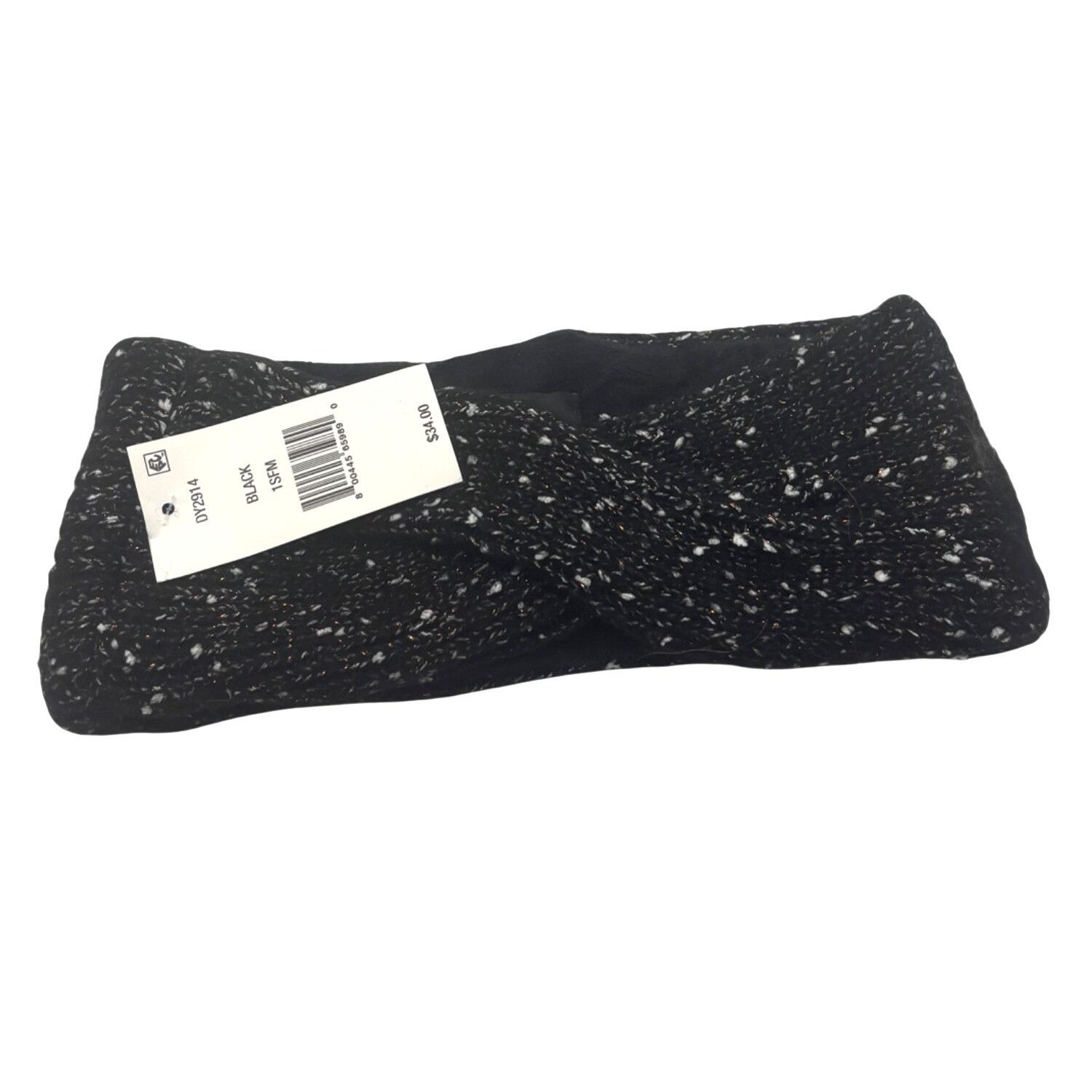 DKNY DKNY Fleece-Lined Headband, Black, OS Size ONE SIZE - 2 Thumbnail