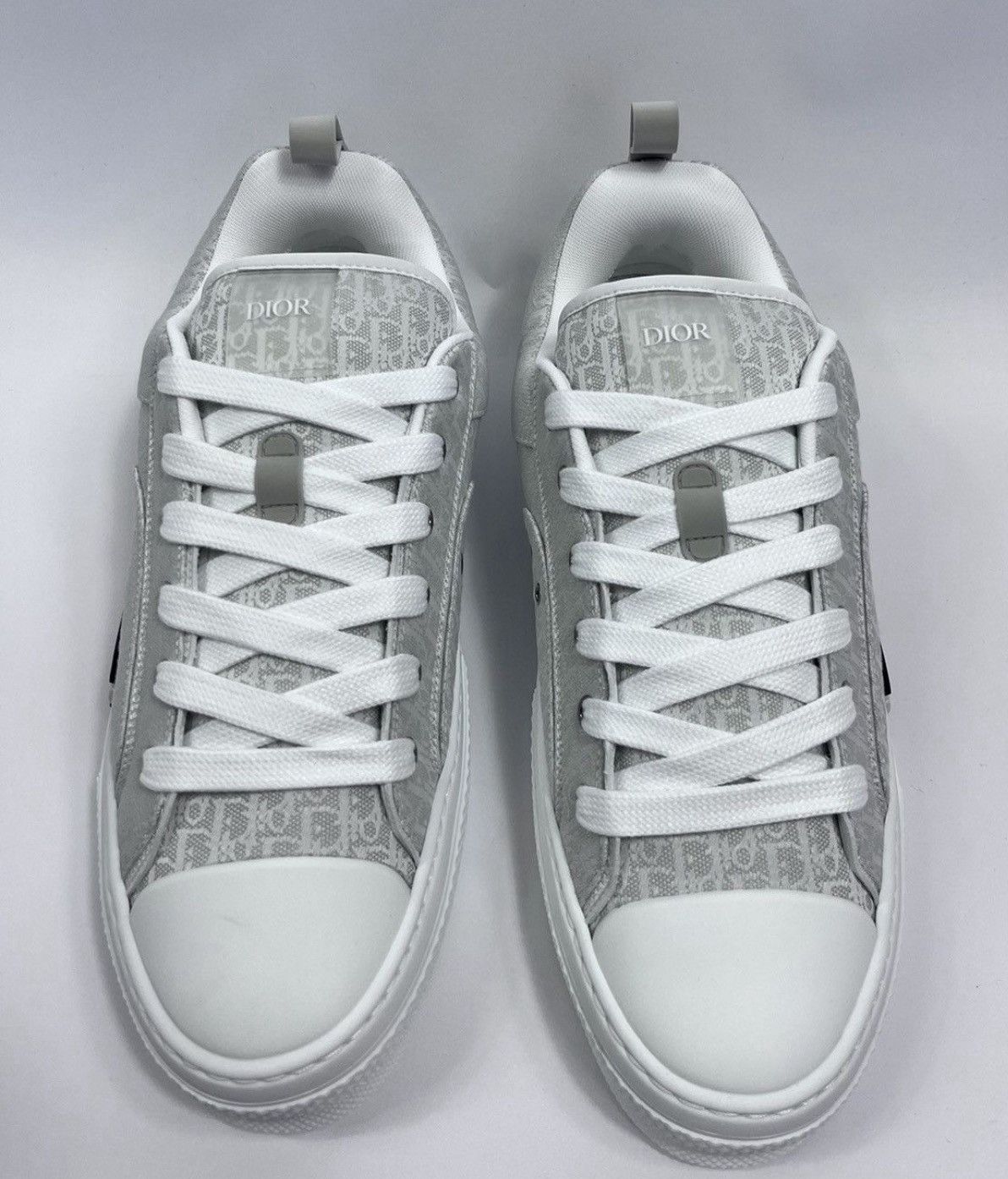 Dior B23 GREY SKATER DO CANVAS LOW TOP SNEAKERS Size US 13 / EU 46 - 4 Thumbnail