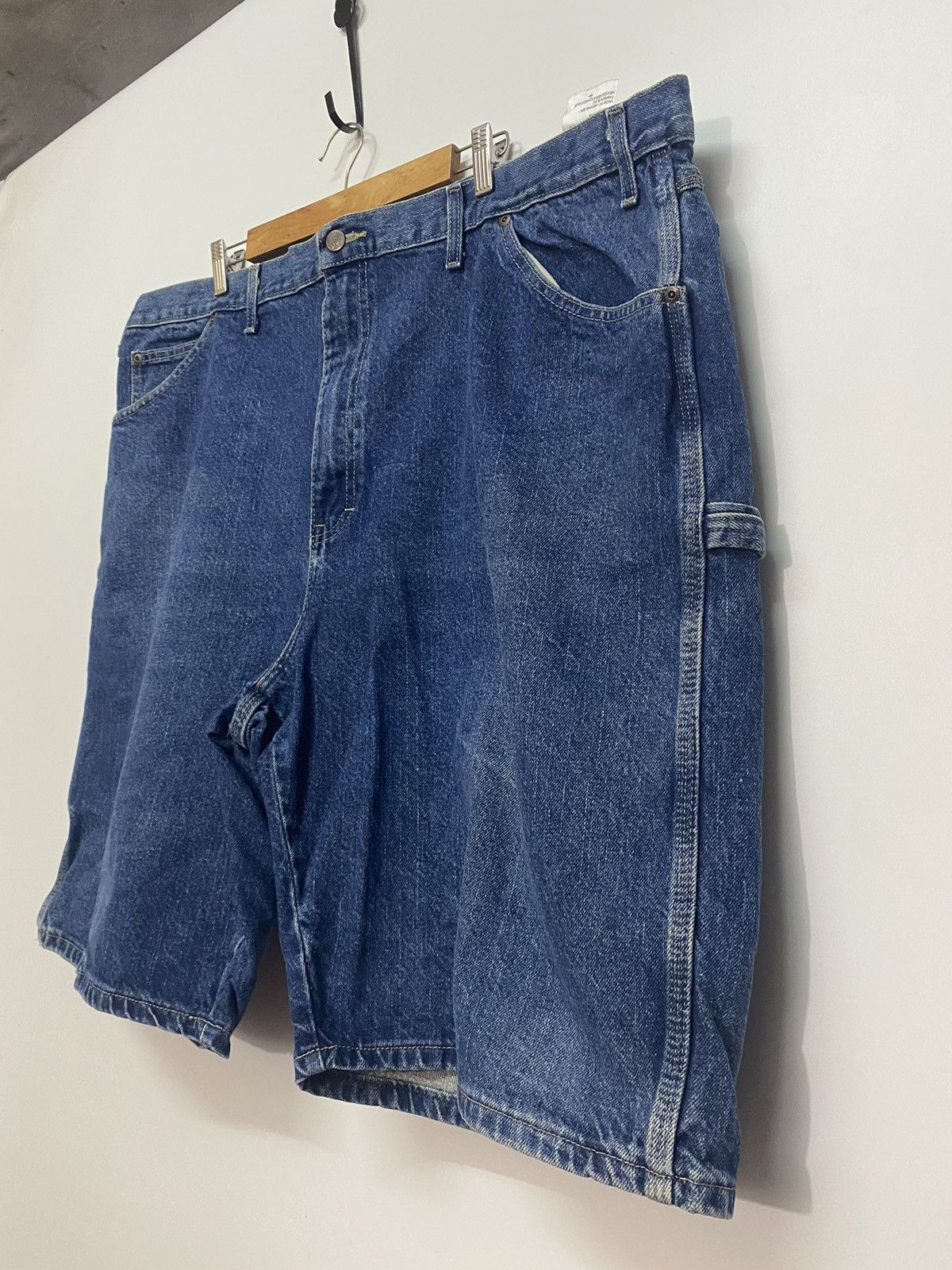 Dickies VINTAGE Dickies Shorts Denim Jeans Carpenter Loop Work Wear Size US 44 / EU 60 - 4 Thumbnail