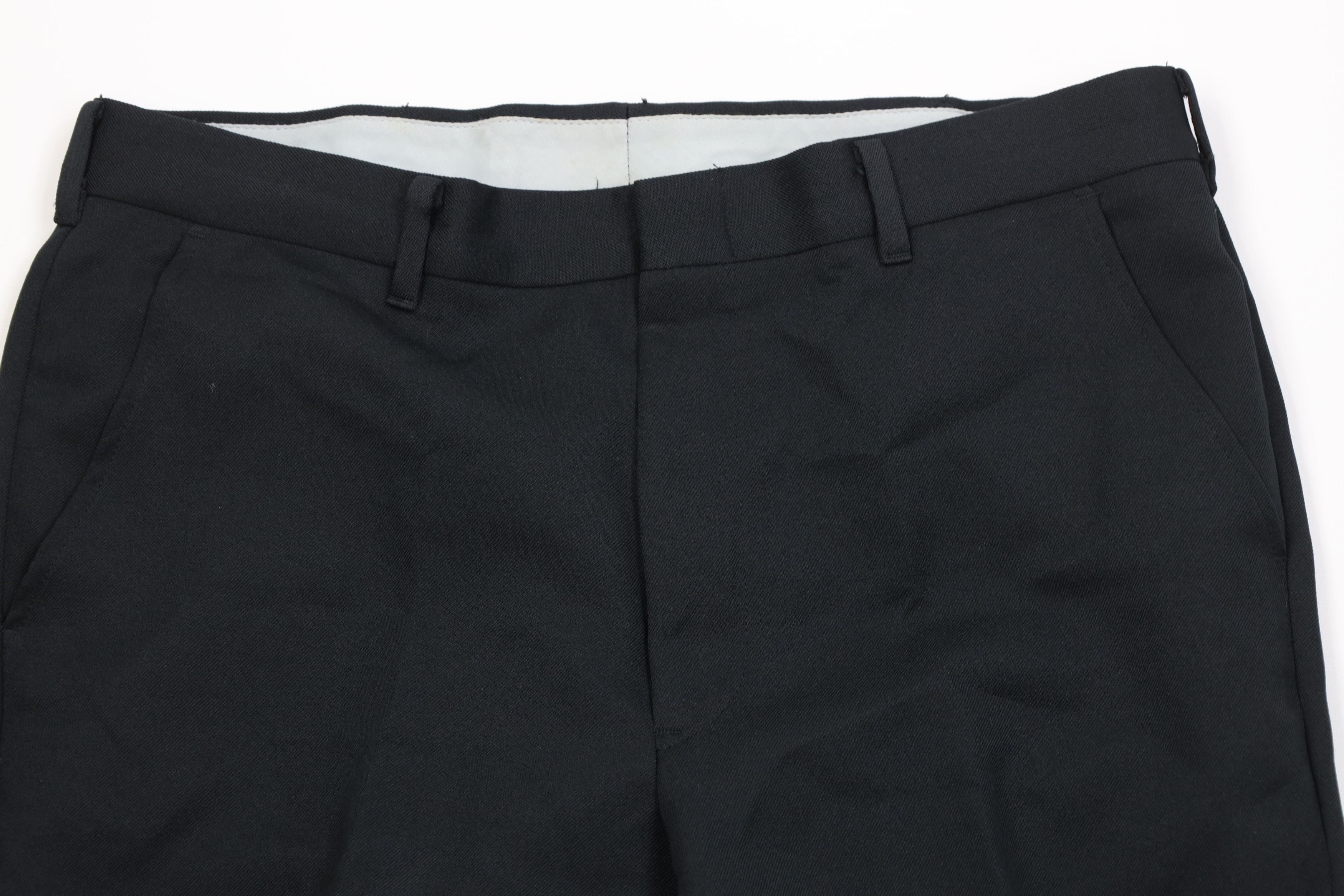 Vintage Vintage 70s Streetwear Flared Wide Leg Chino Pants Black USA Size US 34 / EU 50 - 2 Thumbnail
