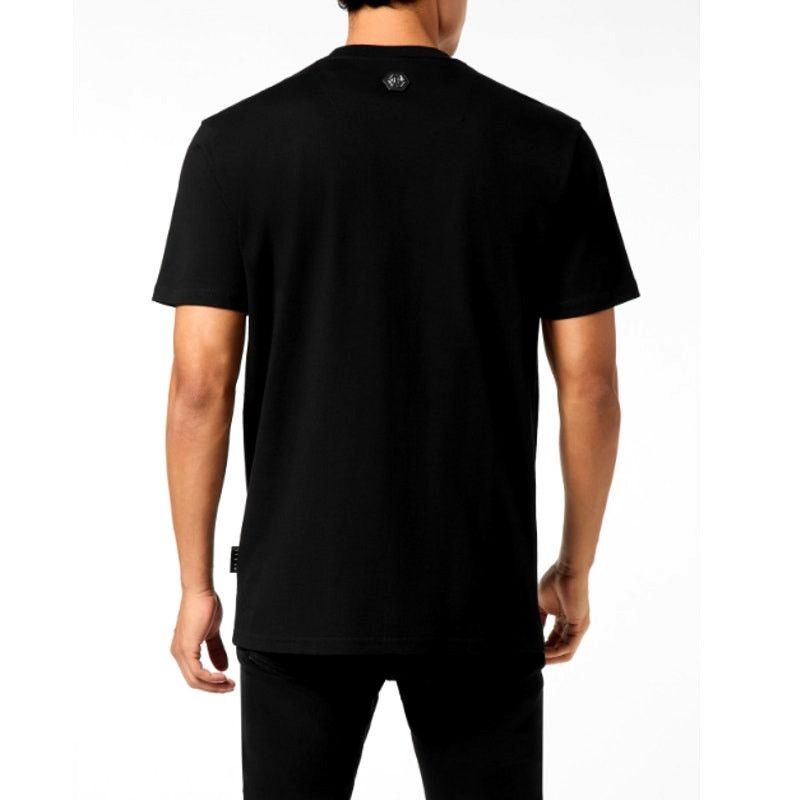 Philipp Plein Philipp Plein Black Skull Stones Round Neck T-Shirt Size 3XL Size US XXL / EU 58 / 5 - 2 Thumbnail