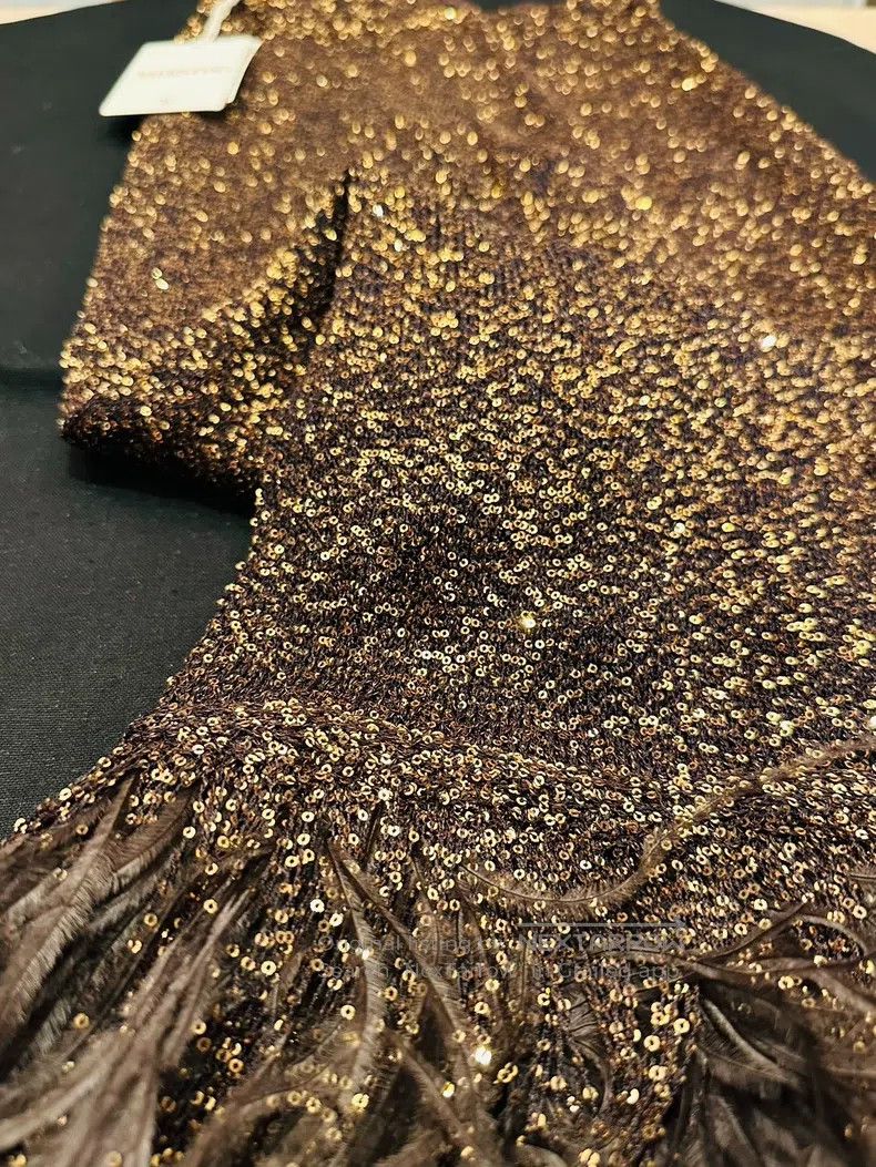 Valentino Valentino Feather sequin pants Size 33" - 4 Thumbnail