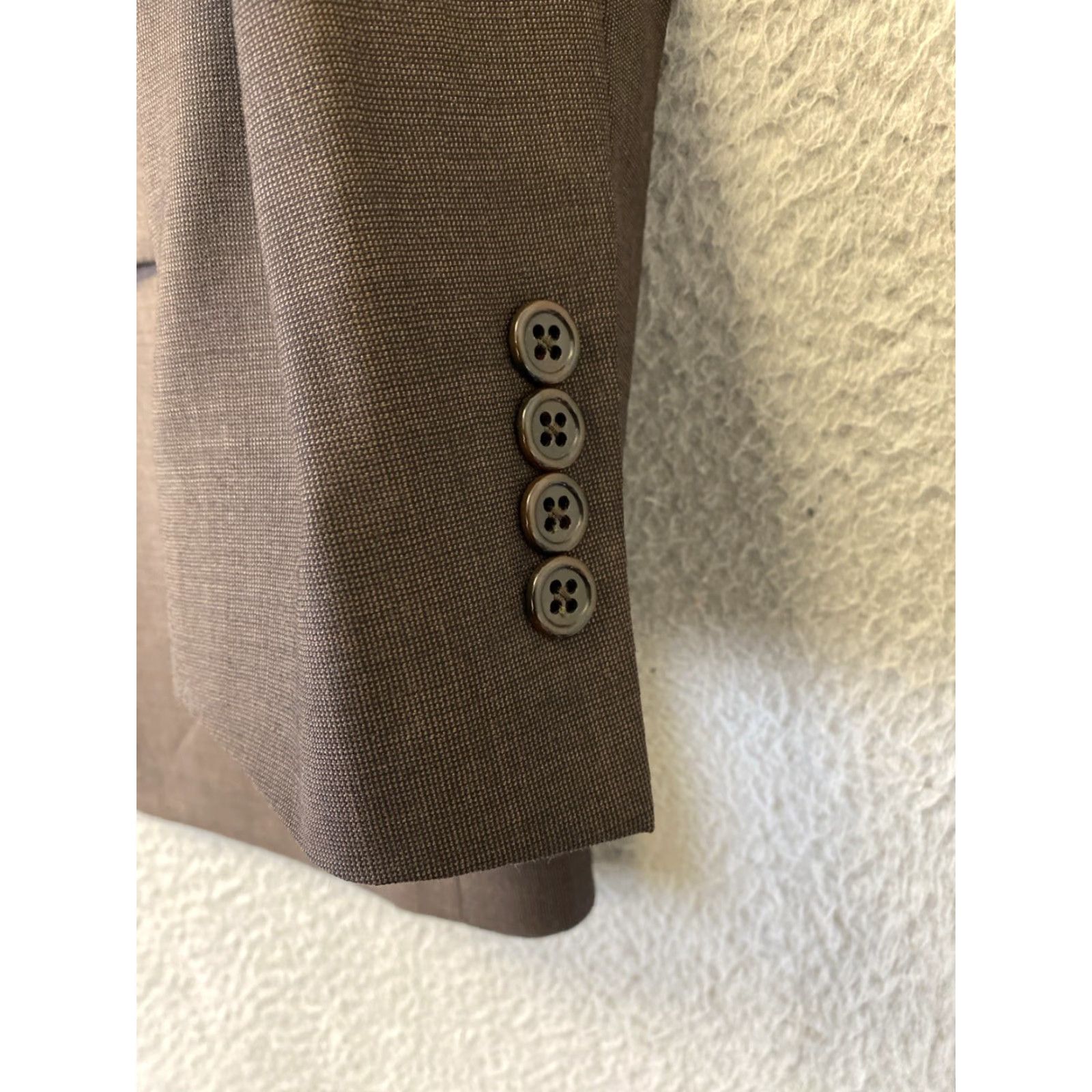 Jos. A. Bank VINTAGE Jos. A. Bank Men's Wool Blazer 40R Brown Single-Breasted Two-Button Sport Coat Jacket Size 40R - 2 Thumbnail
