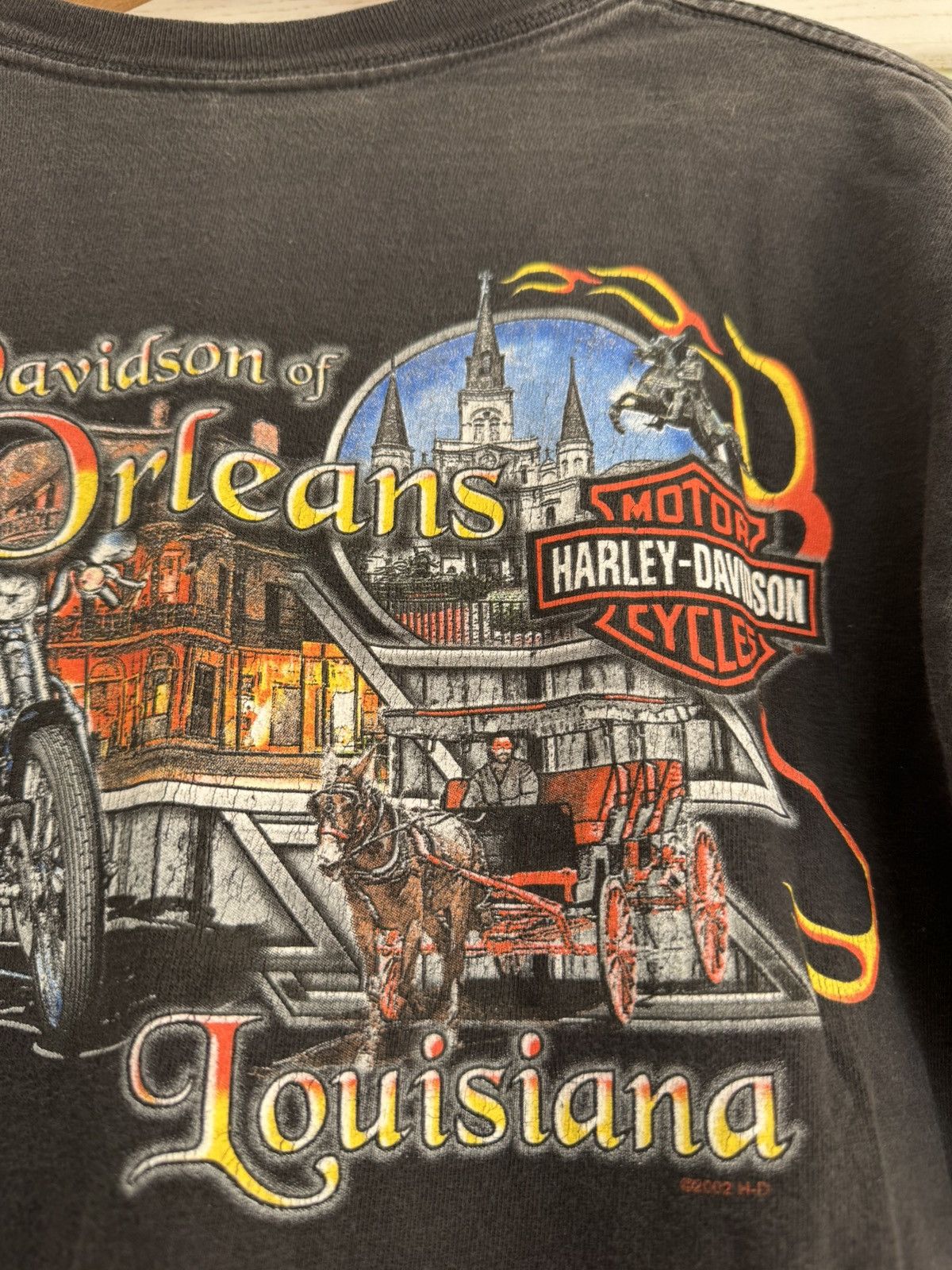 Harley Davidson Vintage Harley Davidson 2002 New Orleans Eagle T-shirt Tee Size US M / EU 48-50 / 2 - 11 Thumbnail