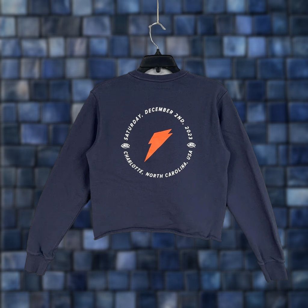 Vintage Gatorade Sweatshirt Womens Small Navy Blue Cropped Crewneck ACC Charlotte 2023 Size S / US 4 / IT 40 - 1 Thumbnail