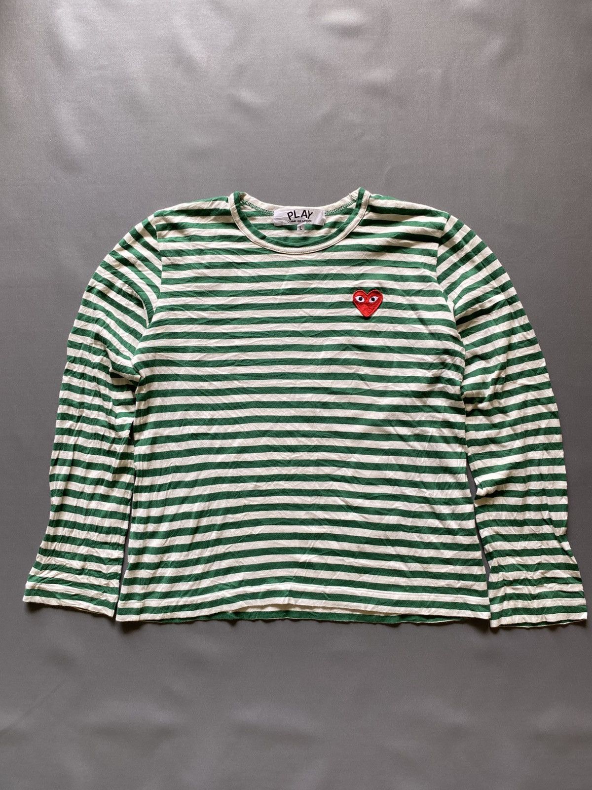 Comme des Garcons PLAY Comme des Garcons PLAY AD 2022/12 Longsleeve Tshirt Size L / US 10 / IT 46 - 1 Thumbnail