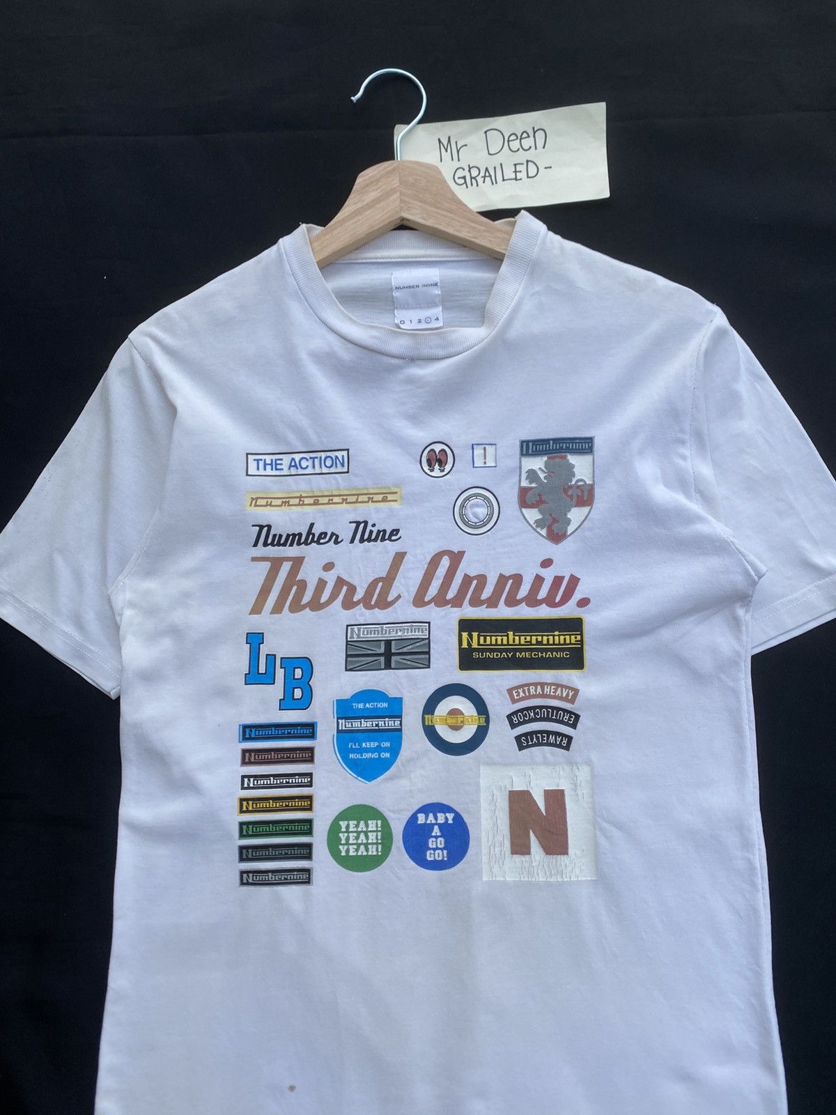 Number (N)ine Rare Vintage Number Nine Third Anniversary Tshirt Size US S / EU 44-46 / 1 - 8 Thumbnail