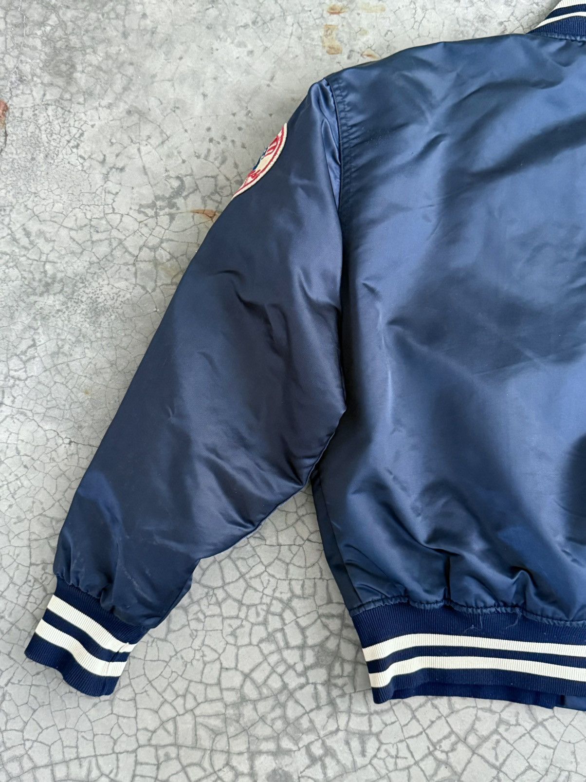 Vintage Vtg 70’ Yankees NY Satin Bomber Jacket Size US L / EU 52-54 / 3 - 5 Thumbnail