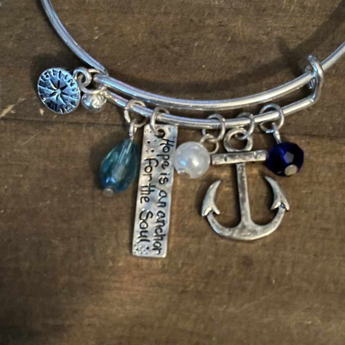 Other Hope is an anchor for the soul charm bangle bracelet Size ONE SIZE - 4 Thumbnail