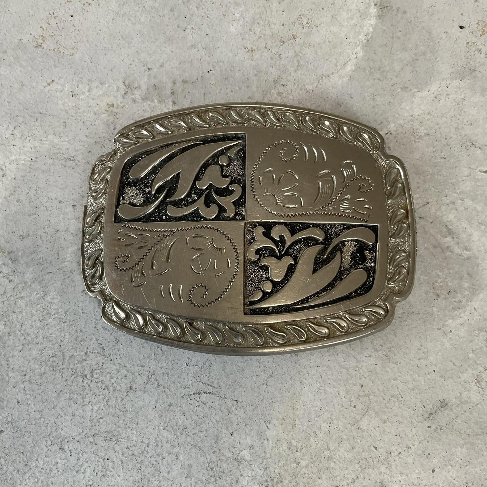 Vintage vintage 90's western rancher cowboy silver belt buckle Size ONE SIZE - 1 Thumbnail