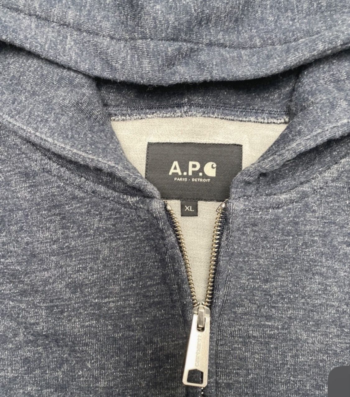 Carhartt Wip x APC Size XL Zip-Up Hoodie used