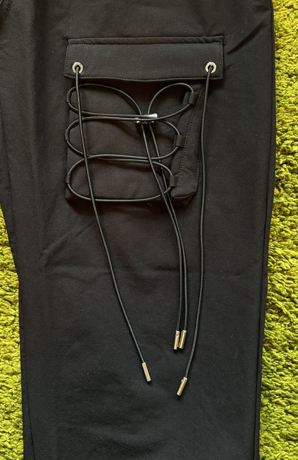 Designer × Maniere De Vior Maniere de Voir avant garde bondage lace up pants Y2K Size 32" / US 10 / IT 46 - 3 Thumbnail