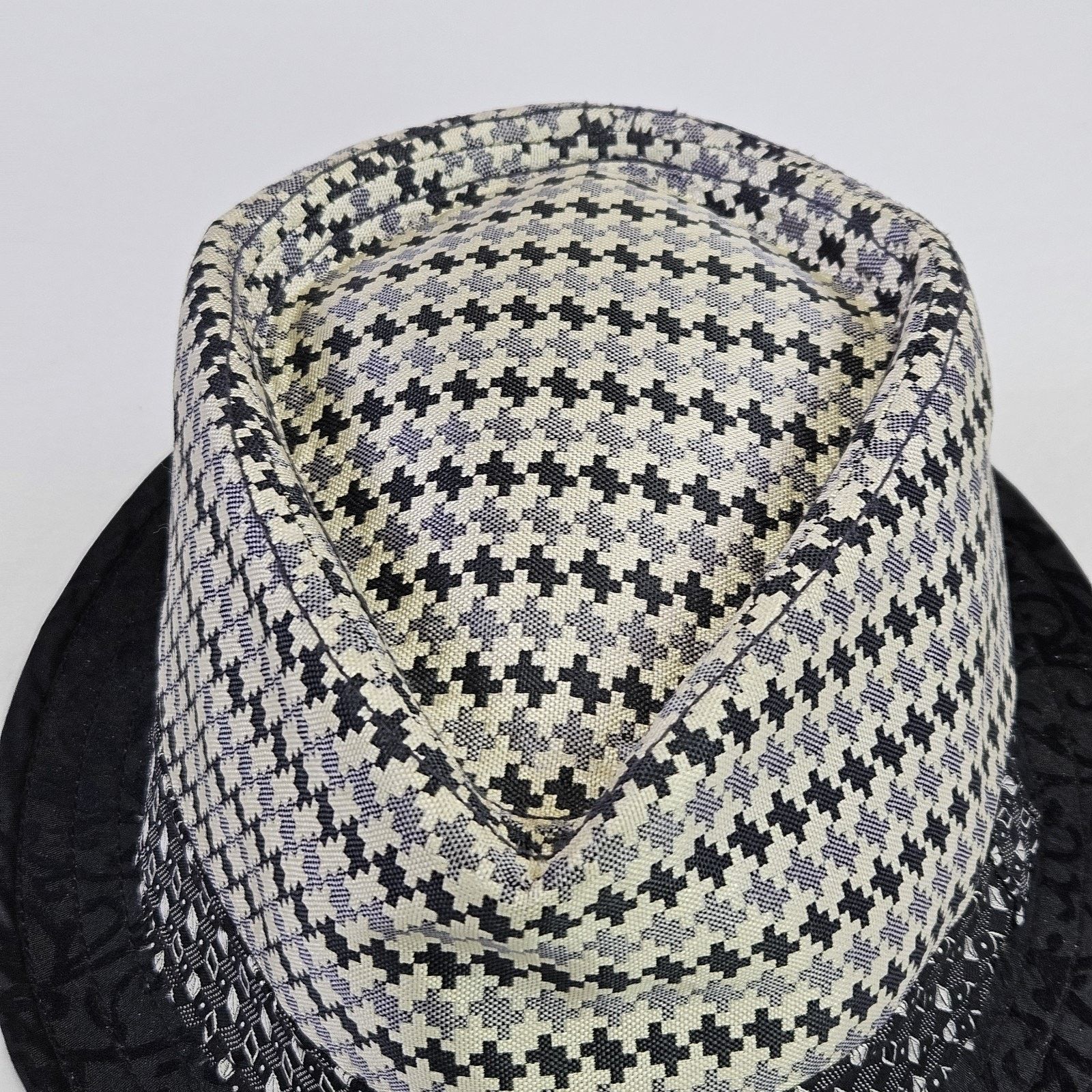 Robert Graham Robert Graham Trilby Fedora 100% Silk Hat Houndstooth Black Size ONE SIZE - 6 Thumbnail