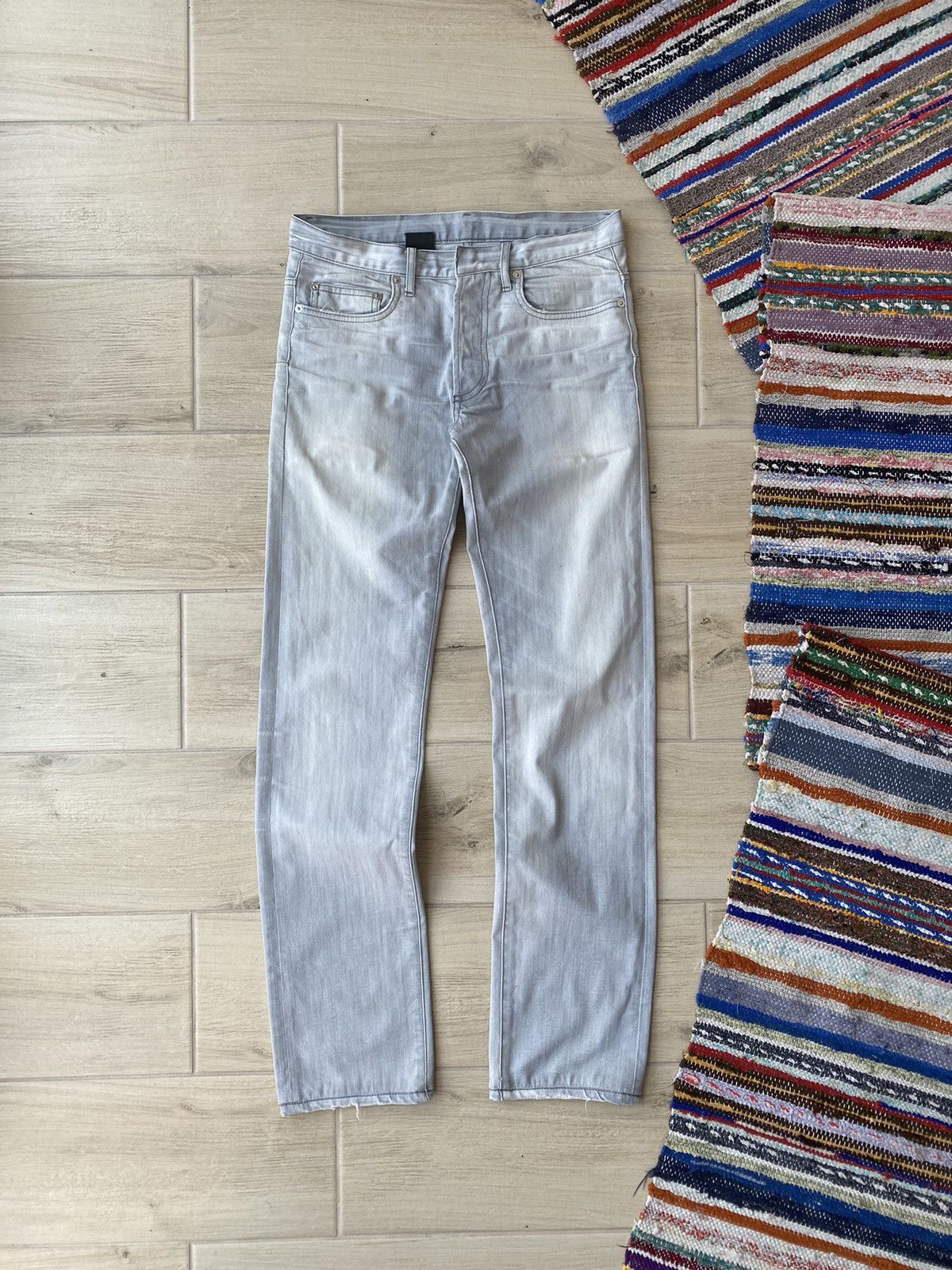 Dior × Hedi Slimane Dior Homme by Hedi Slimane “Damage” Wash Jeans 