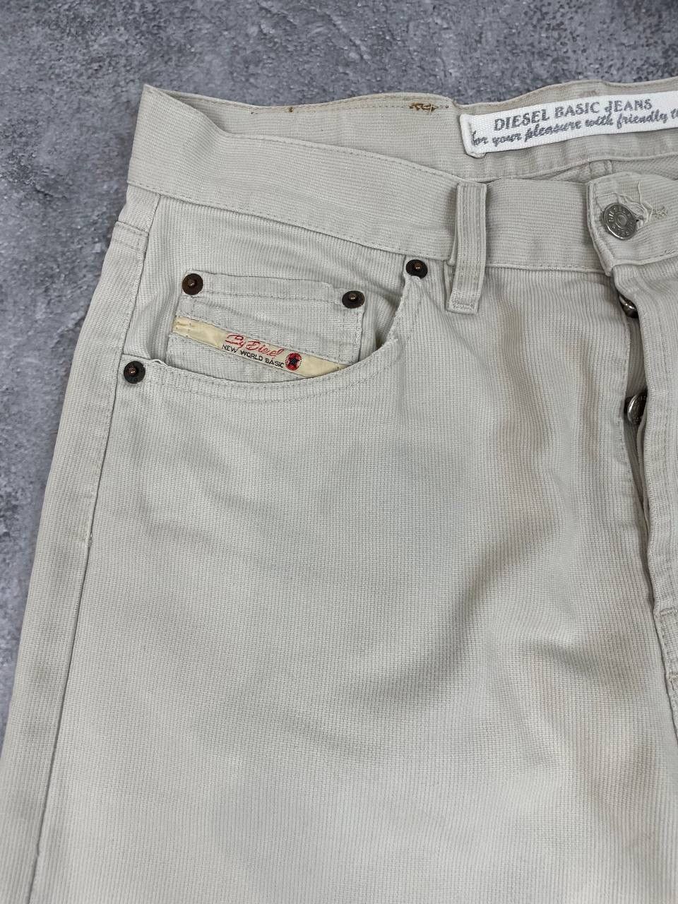 Diesel Diesel Men Denim Jeans Regular Fit Beige Size W34 Size US 34 / EU 50 - 8 Thumbnail