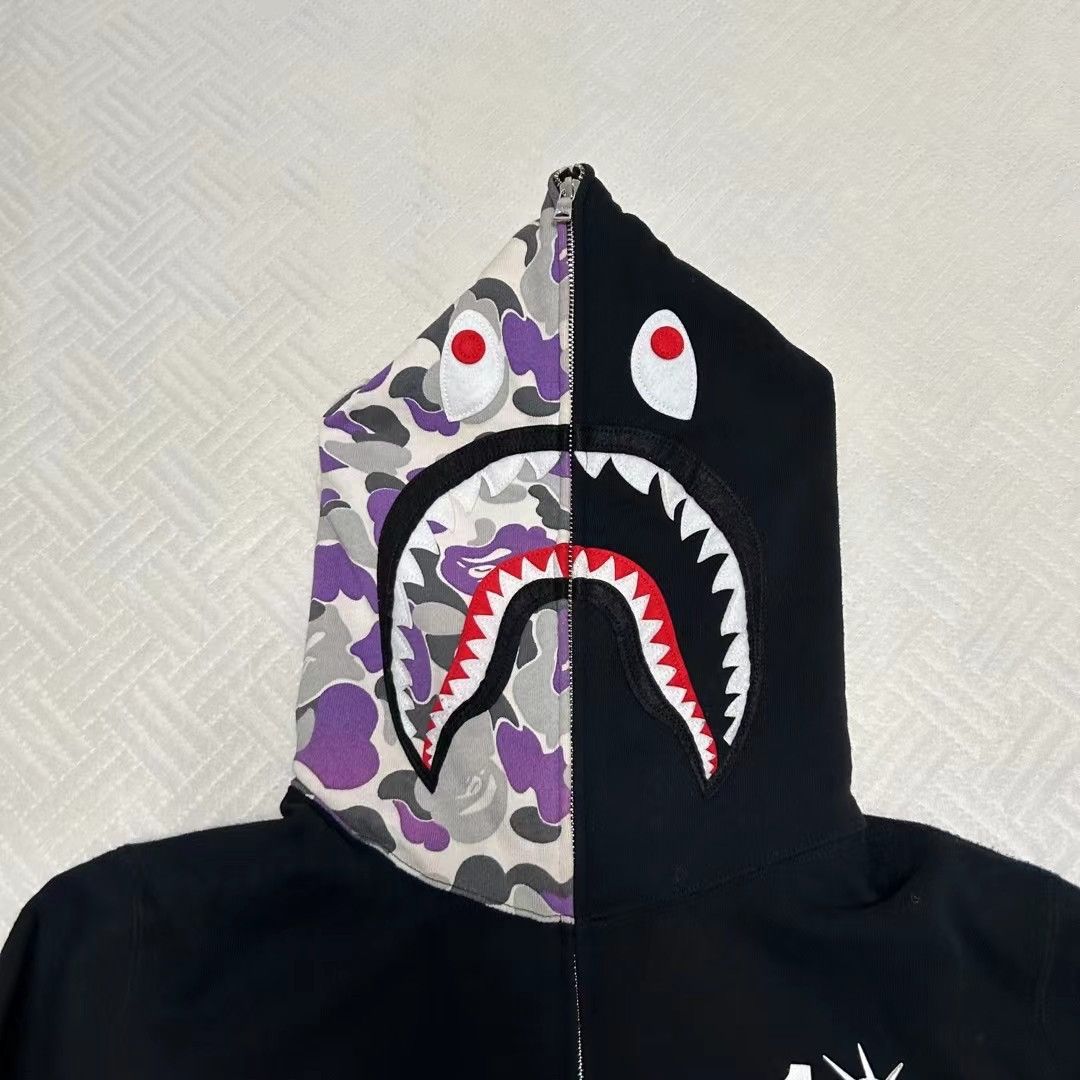 Bape BAPE NYC 10TH ANNIVERSARY BIG SEAN SHARK FULL ZIP HOODIE Size US L / EU 52-54 / 3 - 3 Thumbnail