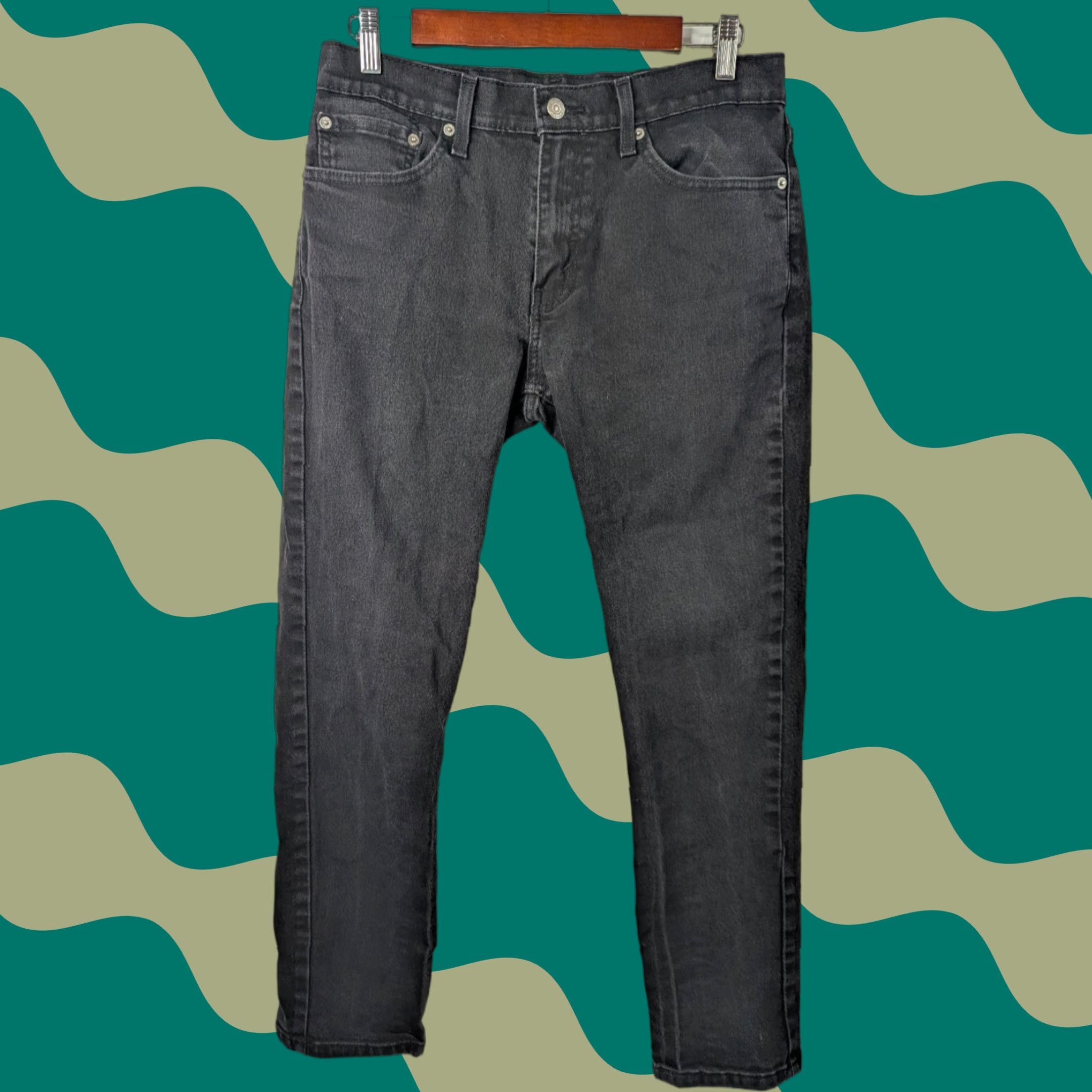 Levi's Levi's 511 Jeans Mens 32x30 Black Slim Straight Stretch Denim Pants Casual Norm Size US 32 / EU 48 - 1 Thumbnail