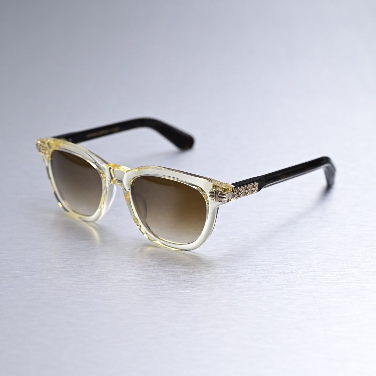 Chrome Hearts CHROME HEARTS SMOKE SHOW PALE ALE - DARK TOTOISESUNGLASSES Size ONE SIZE - 1 Thumbnail
