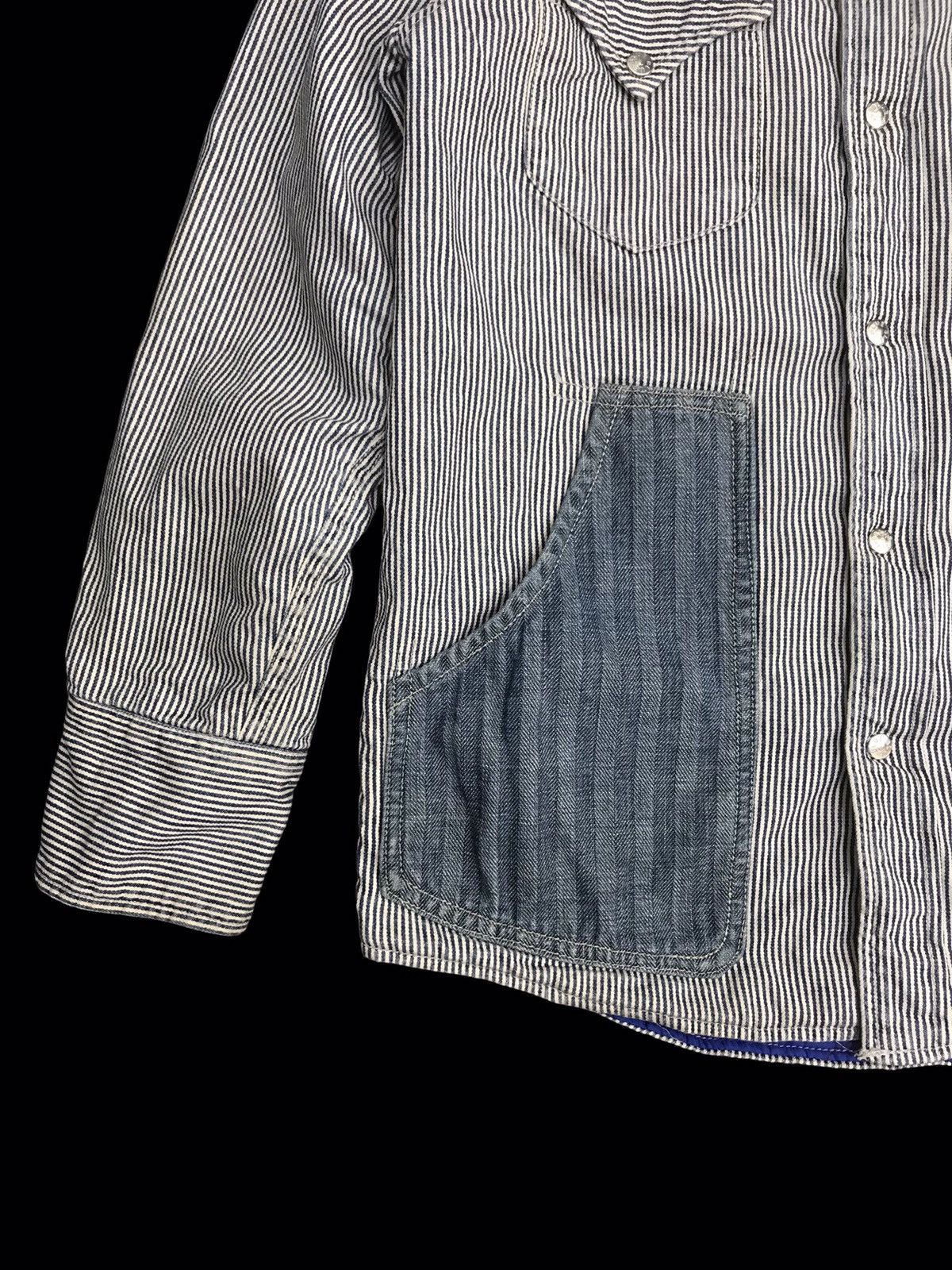 Blue Blue Japan 💥ARCHIVAL💥BLUE BLUE HYBRID HICKORY X HBT JACKET F206 Size US XS / EU 42 / 0 - 8 Thumbnail