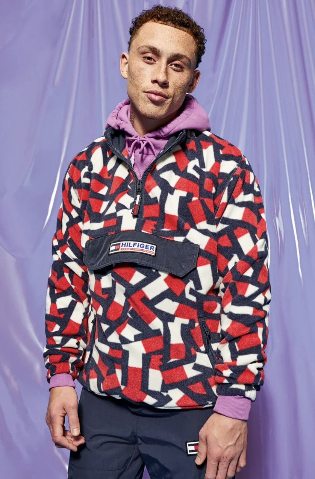 Tommy Hilfiger Tommy Hilfiger Sport Tech Denim Polar Fleece Vintage Size US XS / EU 42 / 0 - 1 Thumbnail