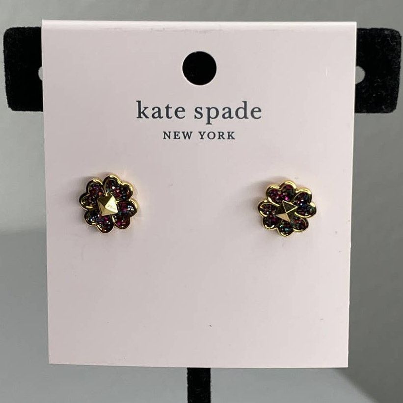 Kate Spade Kate Spade spade studs glitter enamel studs Earrings Size ONE SIZE - 2 Thumbnail