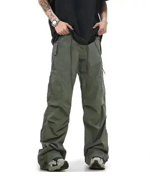 Designer × Japanese Brand × Vintage urban utility baggy cargo pants Size US 33 - 2 Thumbnail