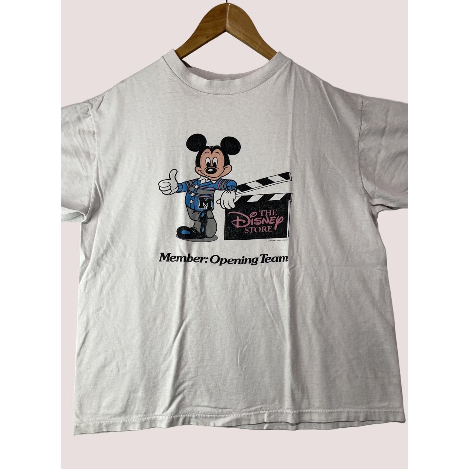 Disney VINTAGE Mickey Mouse Shirt Mens XL Disney Store Member Opening Team Employee Tee Size US XL / EU 56 / 4 - 1 Thumbnail