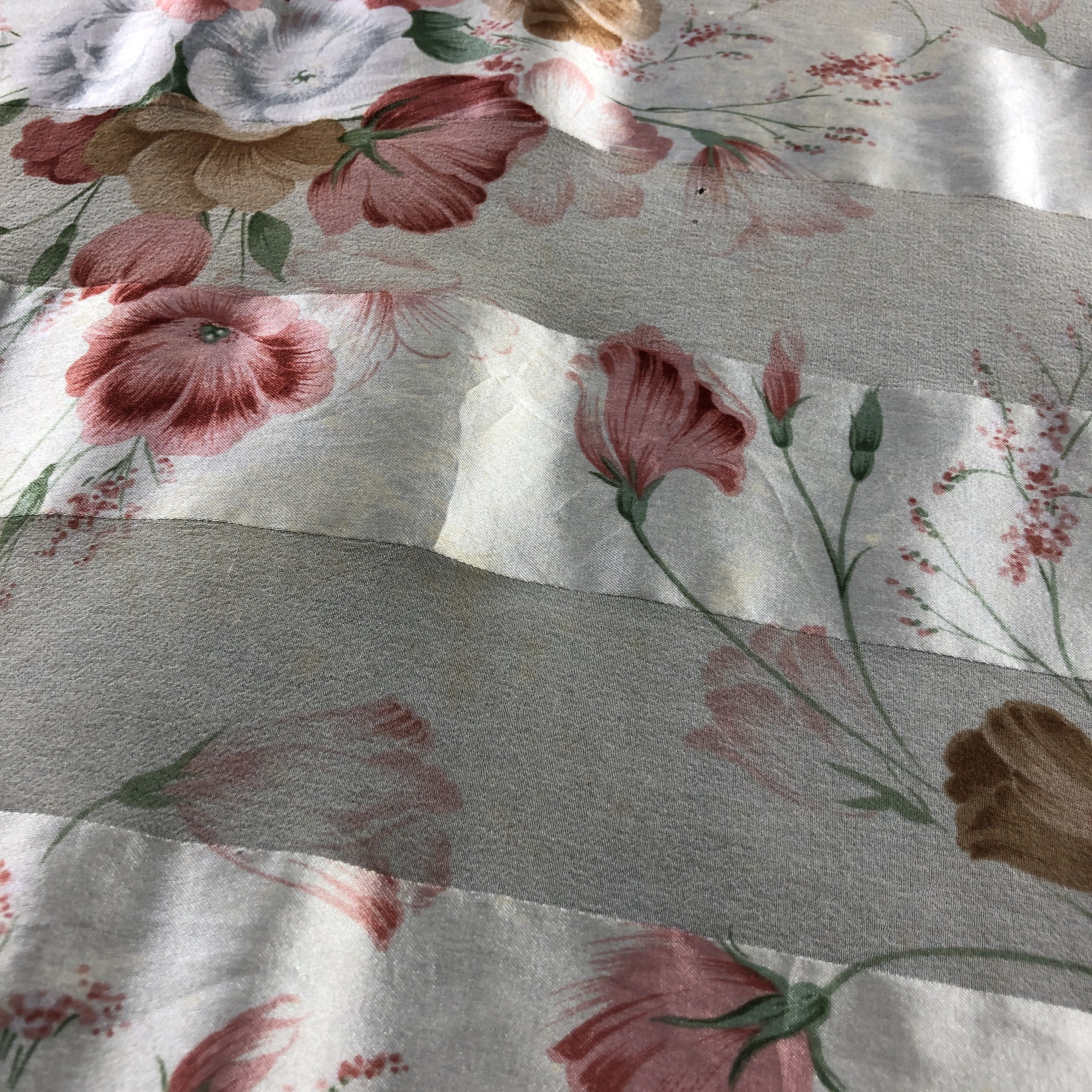 Vintage Jun Ashida Floral Silk Scarf M1327 Size ONE SIZE - 9 Thumbnail