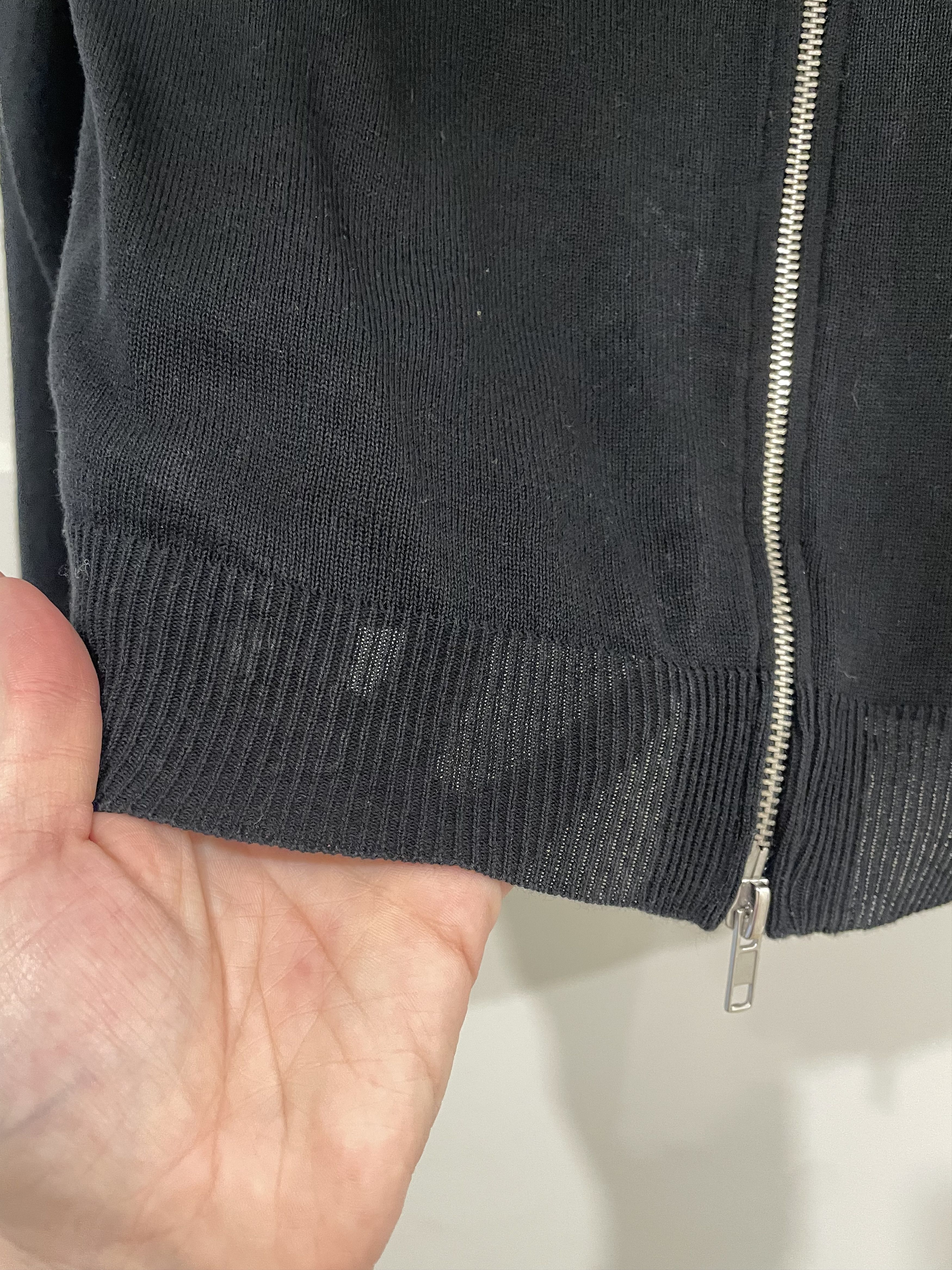 Marc Jacobs Marc Jacobs Black Knit Top with Silver Zipper - Size M Size M / US 6-8 / IT 42-44 - 4 Thumbnail
