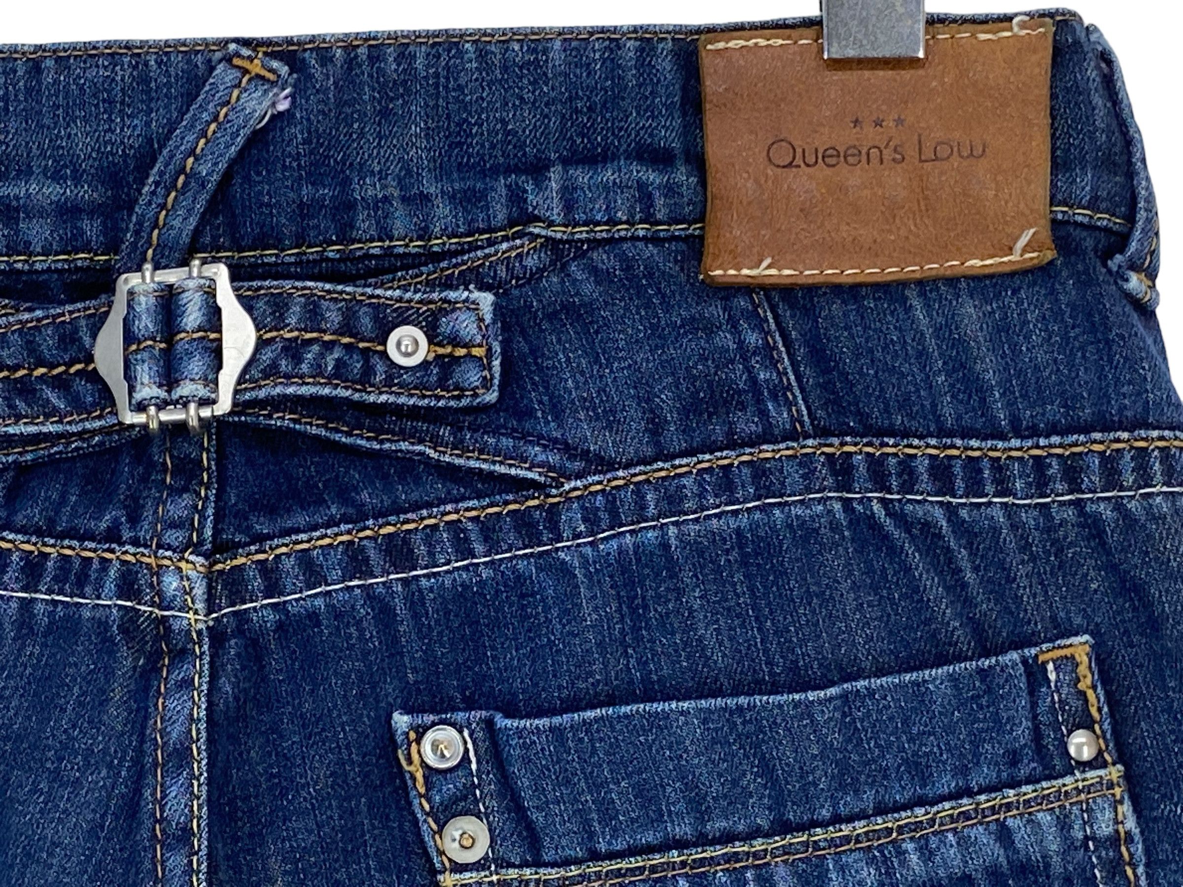 Japanese Brand Queen Low Buckle Back Jeans Size 27" / US 4 / IT 40 - 7 Thumbnail