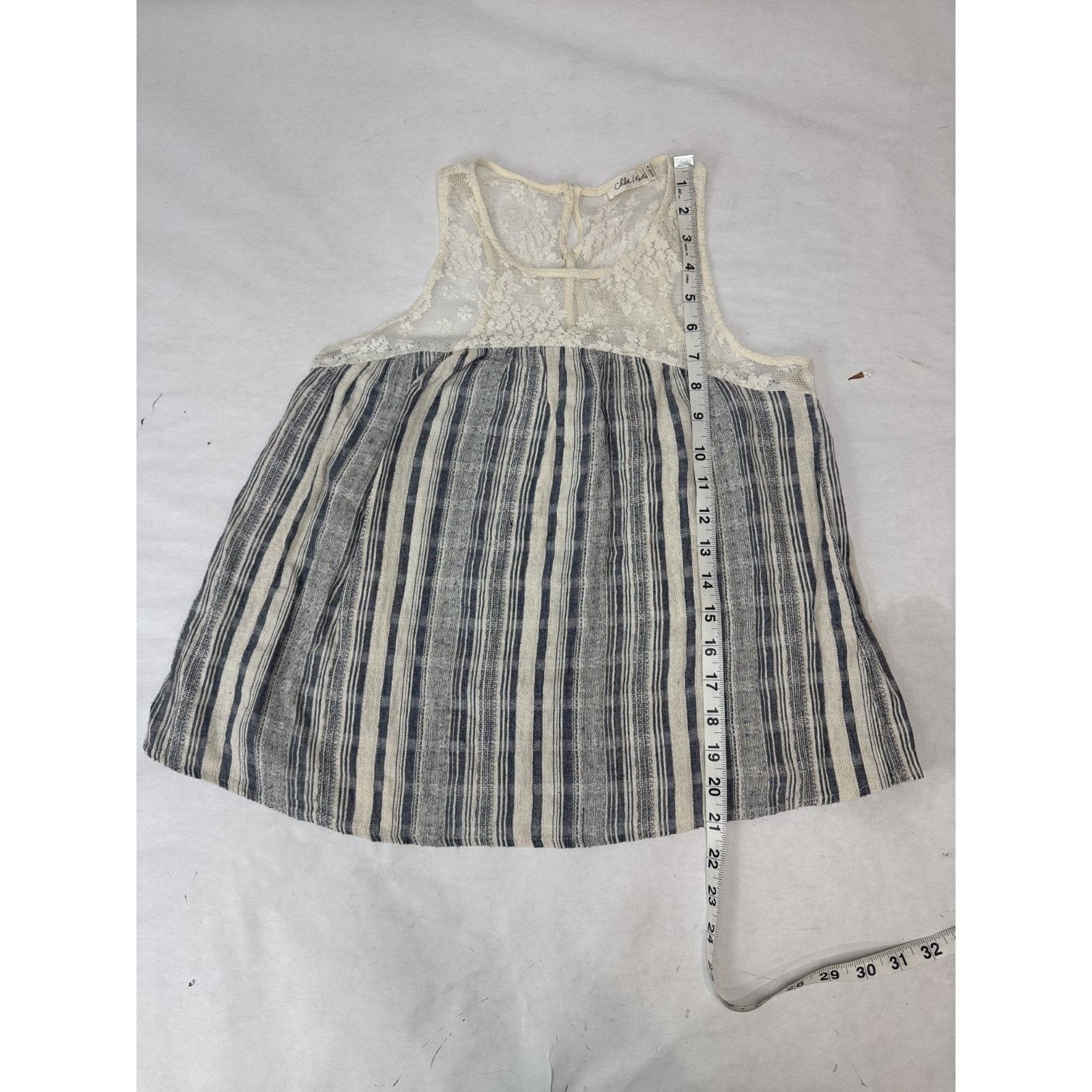 Other Boho Chloe & Katie Tank Top Neutral Ivory Blue Medium Size M / US 6-8 / IT 42-44 - 5 Thumbnail