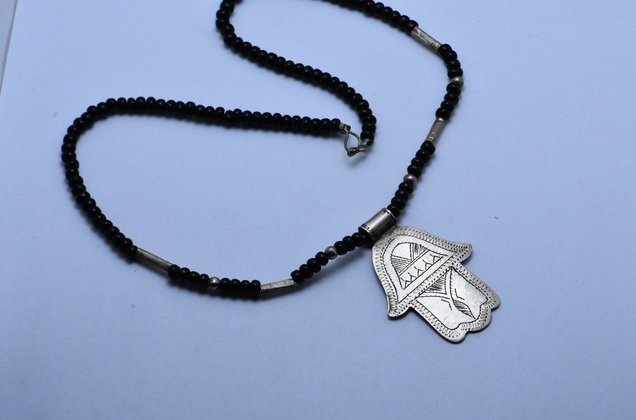 Handmade × Vintage Ethnic Tuareg necklace hamsa Size ONE SIZE - 2 Thumbnail