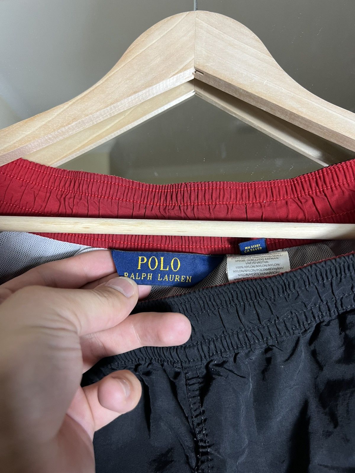Polo Ralph Lauren POLO Ralph Lauren Classic Black Swim Shorts with Red Pony Size US 34 / EU 50 - 5 Thumbnail