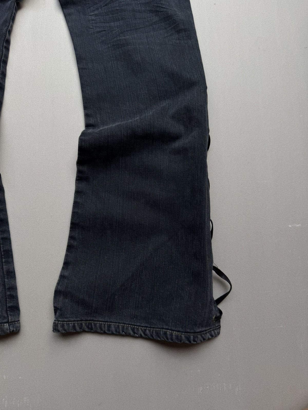 Japanese Brand Vertgarments lace-up flare jeans Size US 28 / EU 44 - 6 Thumbnail