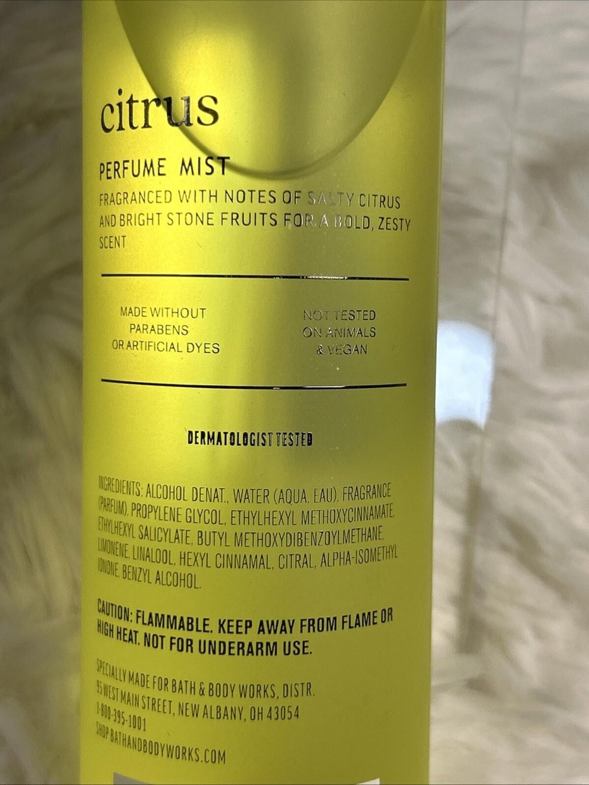 Designer Bath & Body Works Citrus Perfume Fragrance Mist 6 oz NEW Size ONE SIZE - 4 Thumbnail