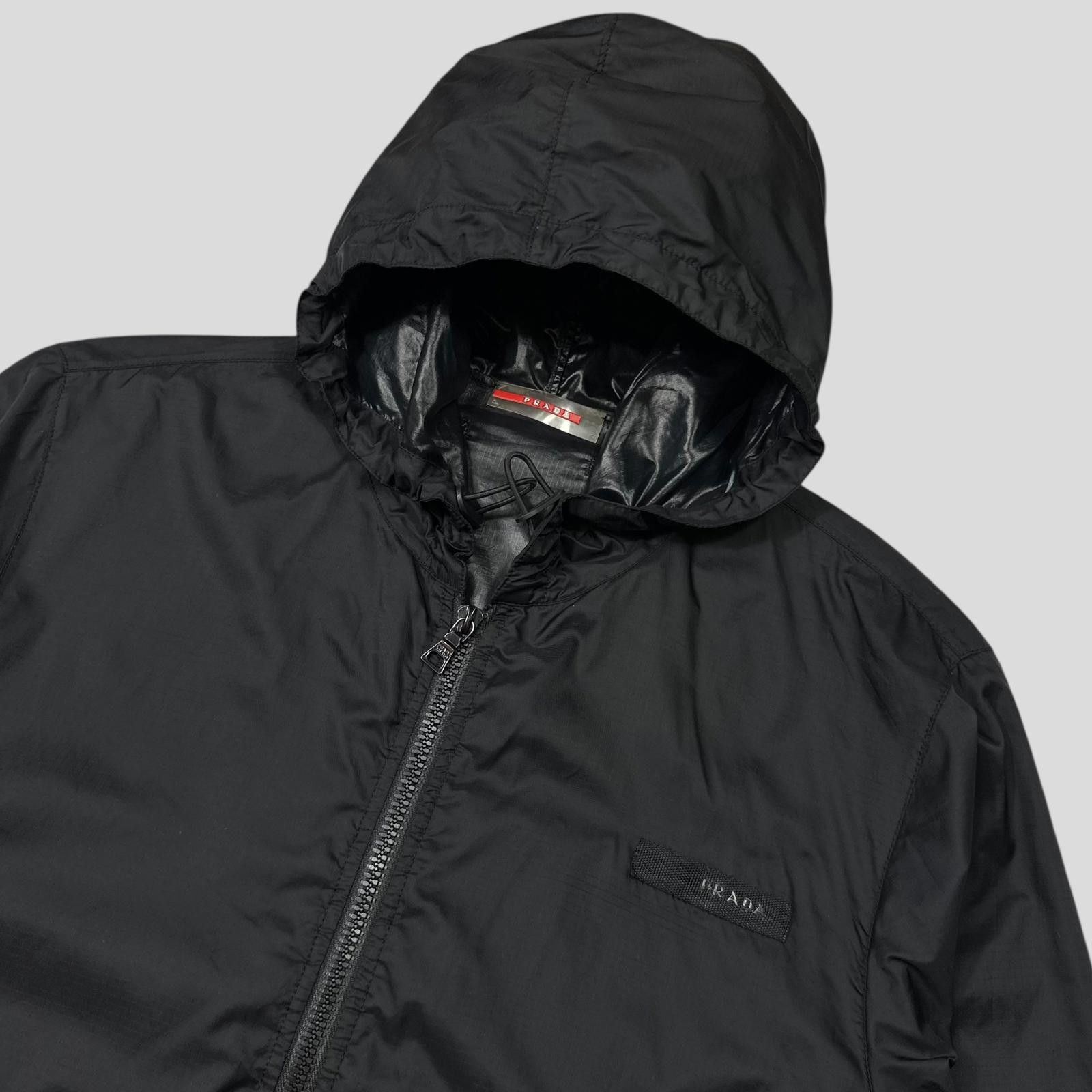 Prada Prada Sport 2007 Nylon Ripstop Carbon Chest Logo Jacket - M Size US M / EU 48-50 / 2 - 2 Thumbnail