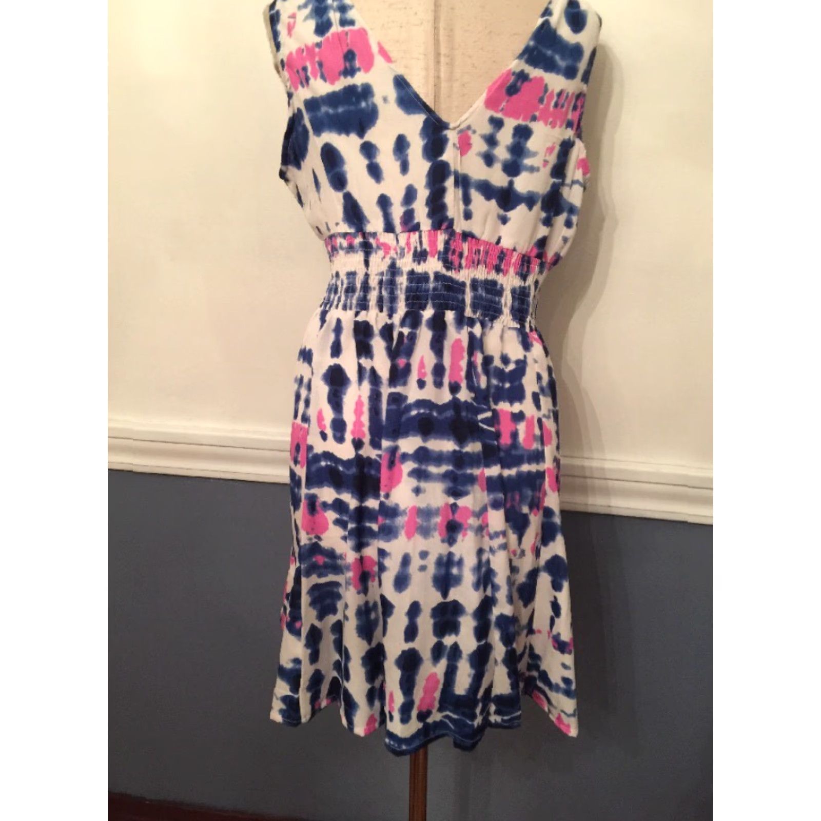 Vintage Lazy Daisy Sundress Retro Tie Dye Print Large New NWT Style DK-27 Size L / US 10 / IT 46 - 5 Thumbnail