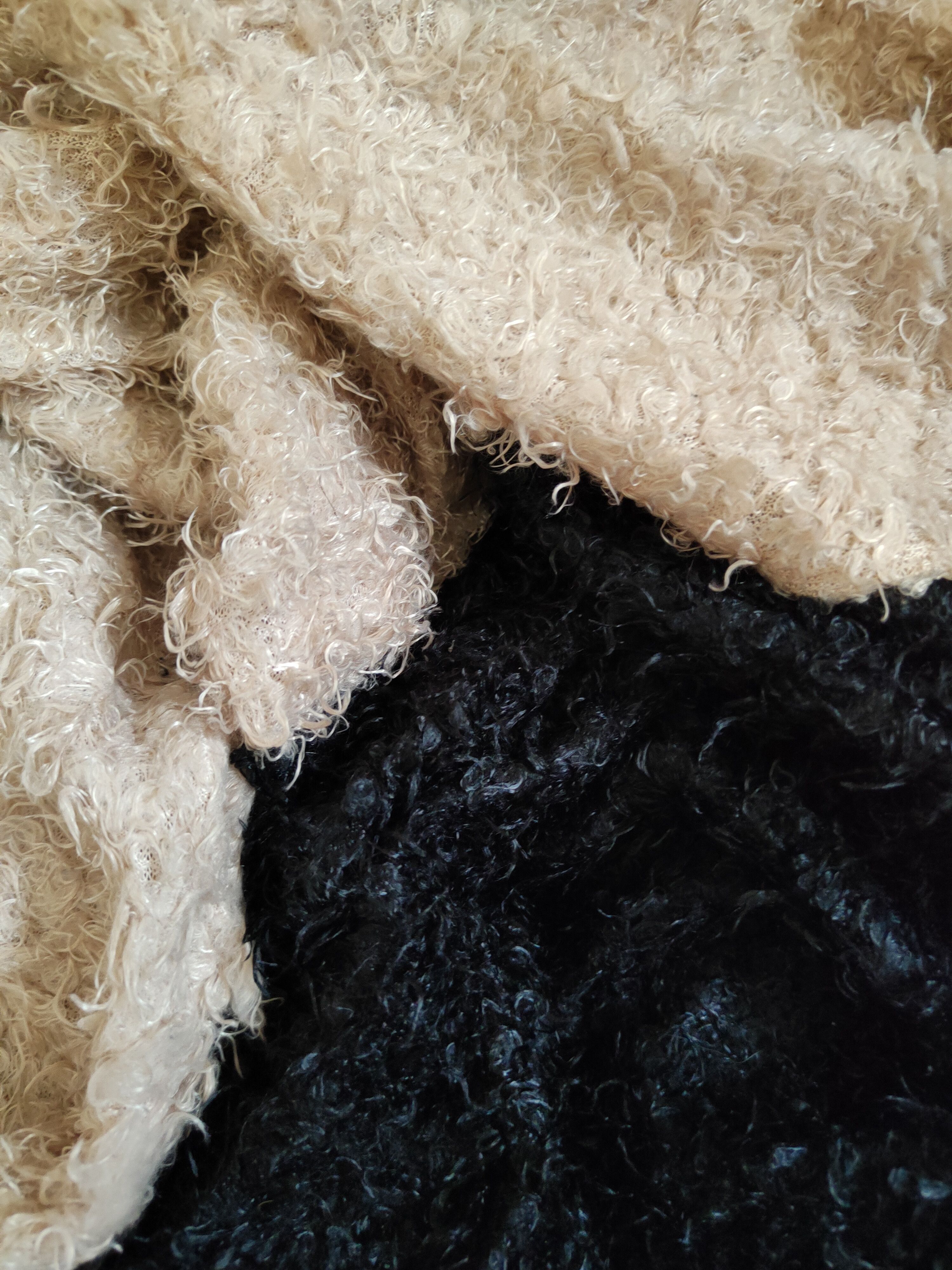 Japanese Brand × Vintage Drea my Minx Black Brown Fur Mohair Knitwear #S2187 Size L / US 10 / IT 46 - 10 Thumbnail