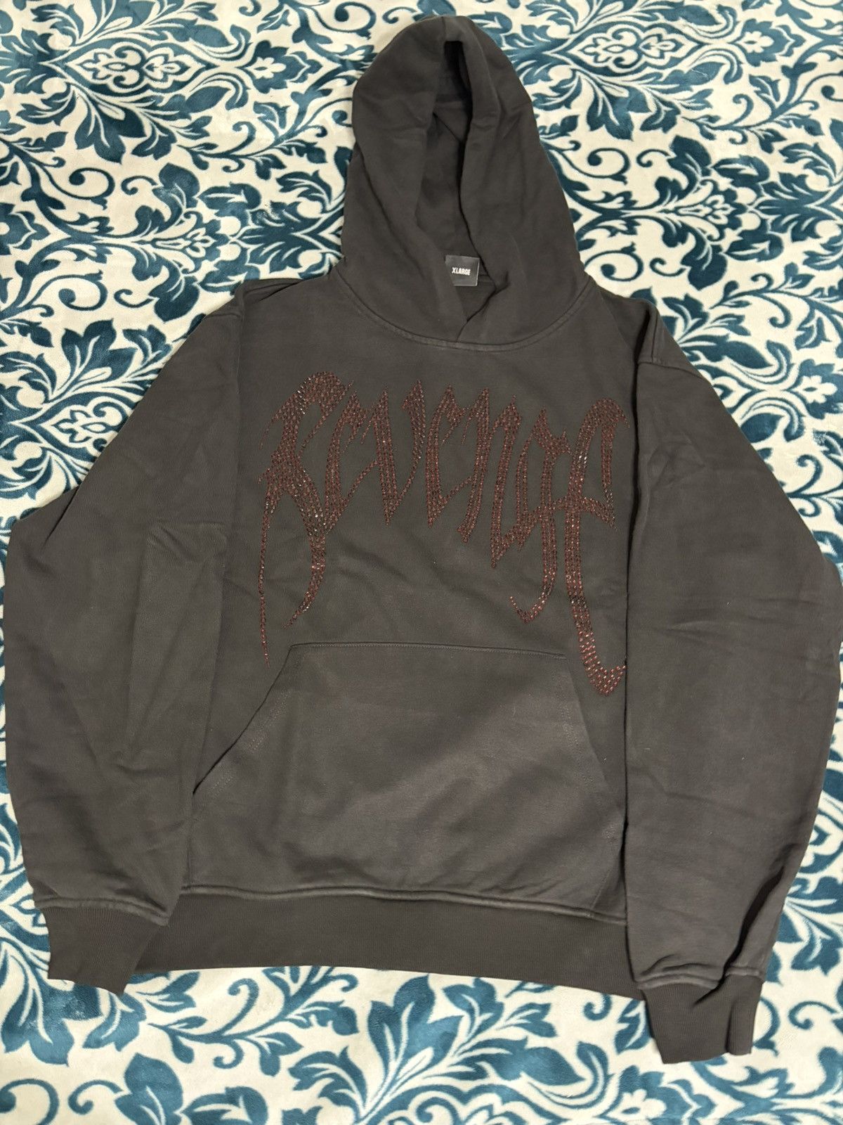 Revenge Revenge X Heartbreak Bejeweled Hoodie Black/Purple Size US XL / EU 56 / 4 - 1 Thumbnail