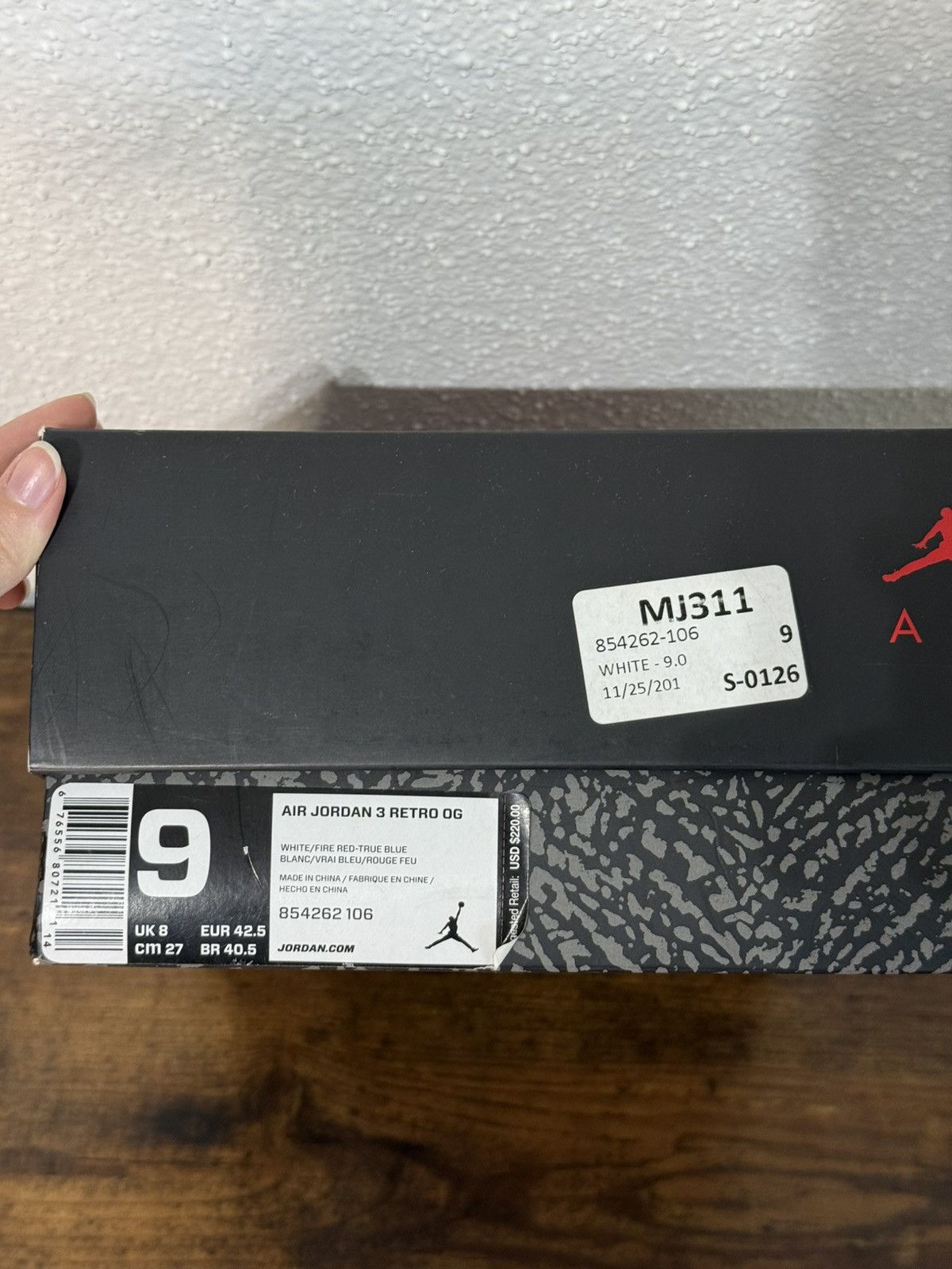 Jordan Brand × Nike Nike Air Jordan 3 Retro True Blue size 9 Size US 9 / EU 42 - 9 Thumbnail