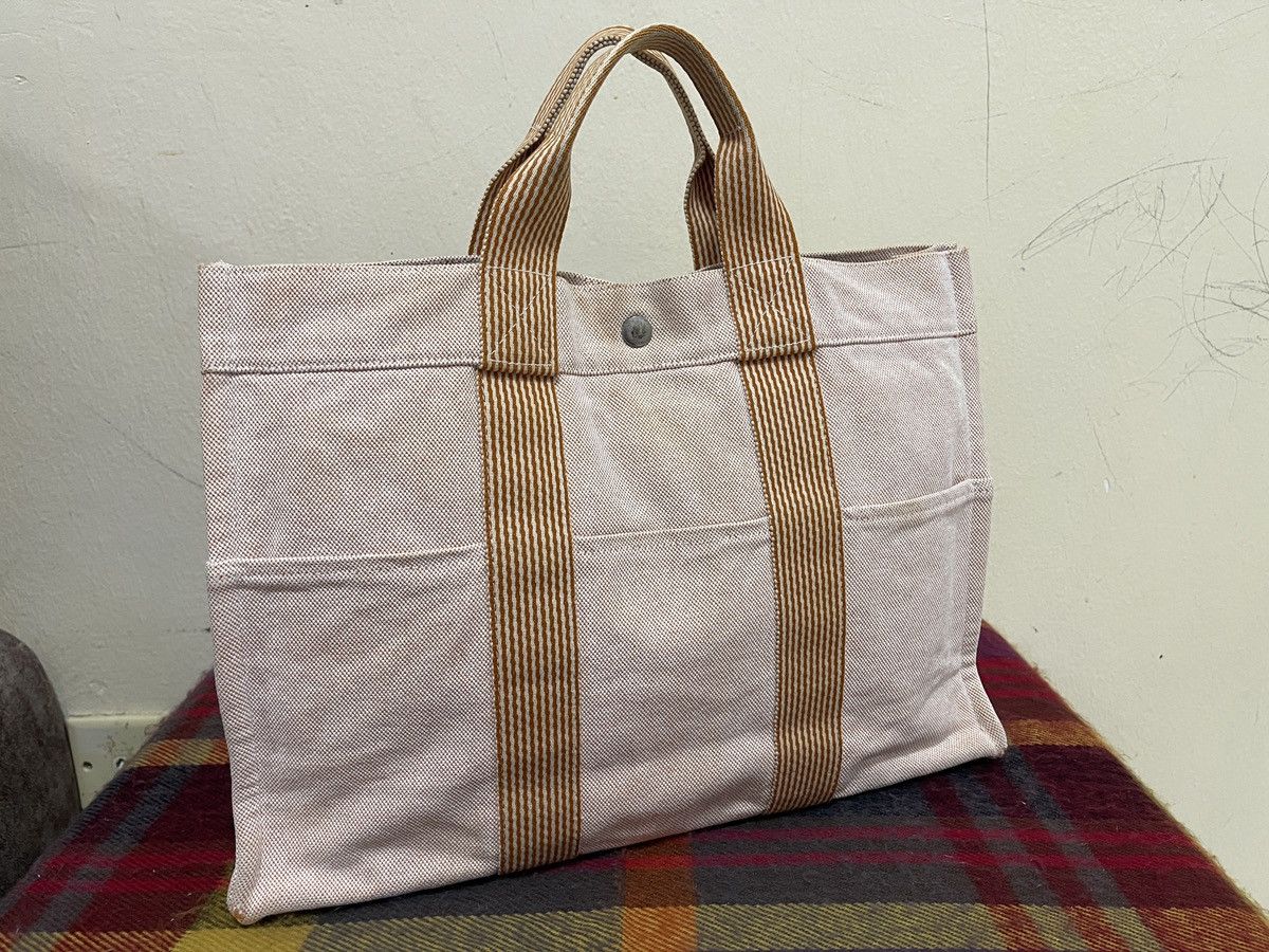 Hermes Hermes New Fool Toe MM Tote Bag Hand Orange Size ONE SIZE - 4 Thumbnail