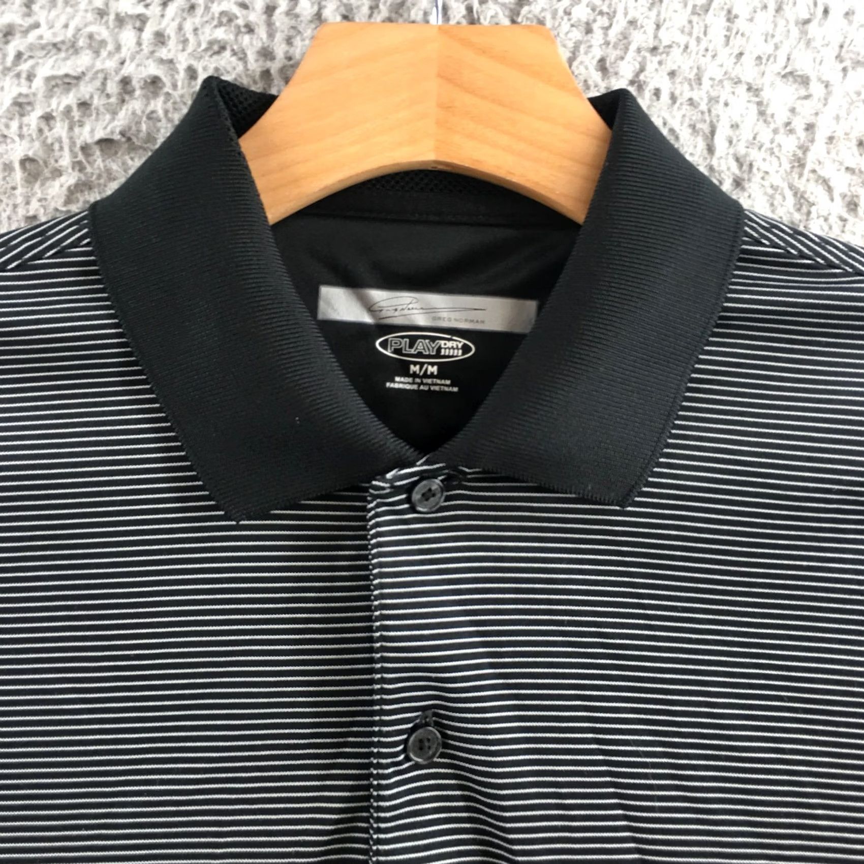 Vintage Greg Norman Shirts Mens Polo Black Short Sleeve Size US M / EU 48-50 / 2 - 3 Thumbnail