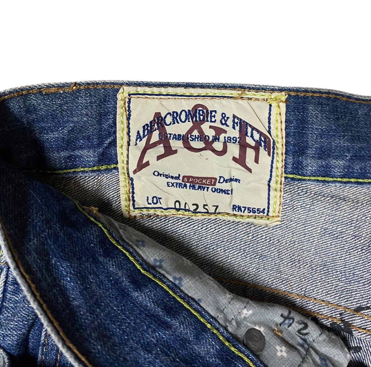 Abercrombie & Fitch Rare Design Vintage Abercrombie & Fitch Sukajan Jeans 2000s Size US 30 / EU 46 - 9 Thumbnail