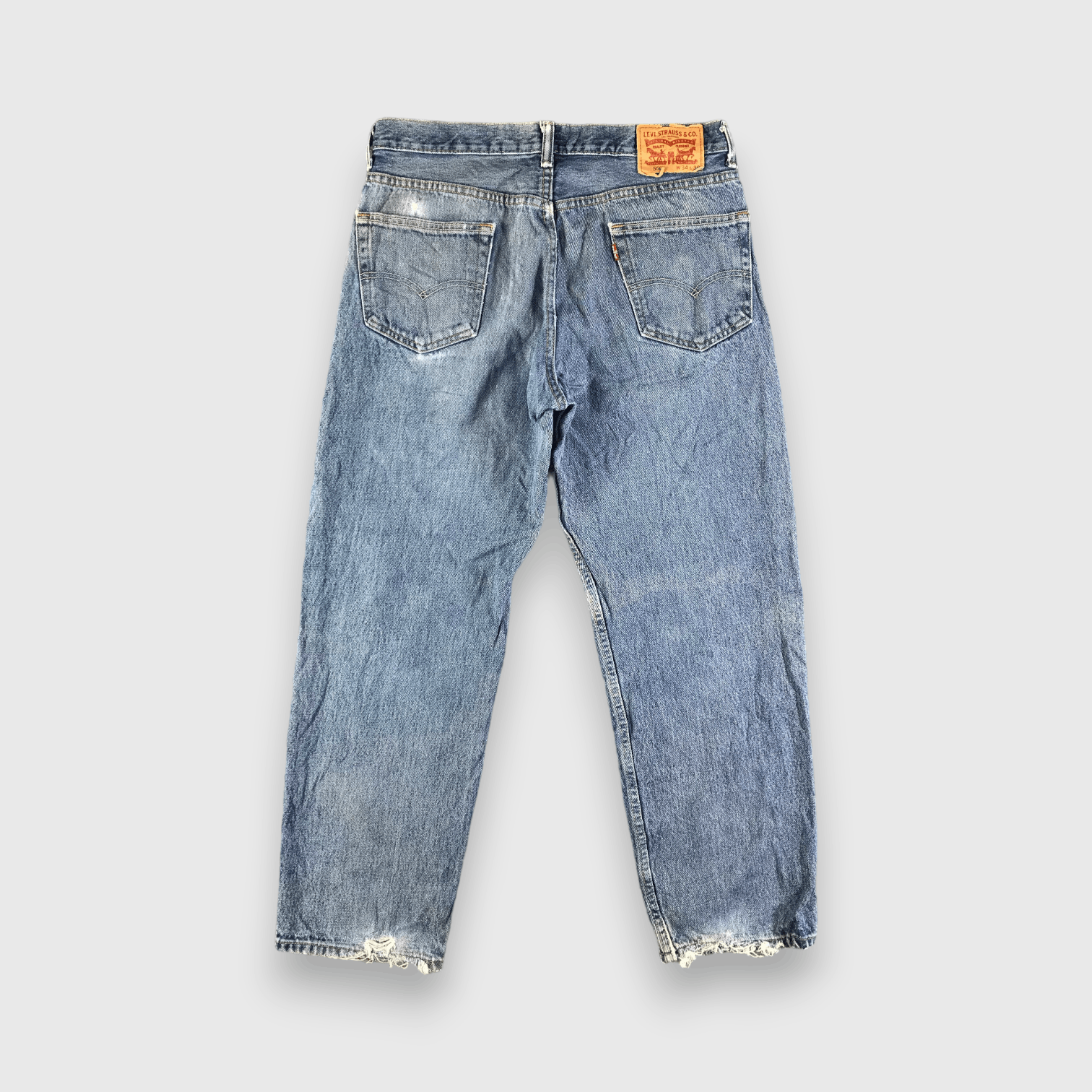 Levi's Vintage Blue Wash Levis 550 Jeans-J3228 Size US 35 - 2 Thumbnail