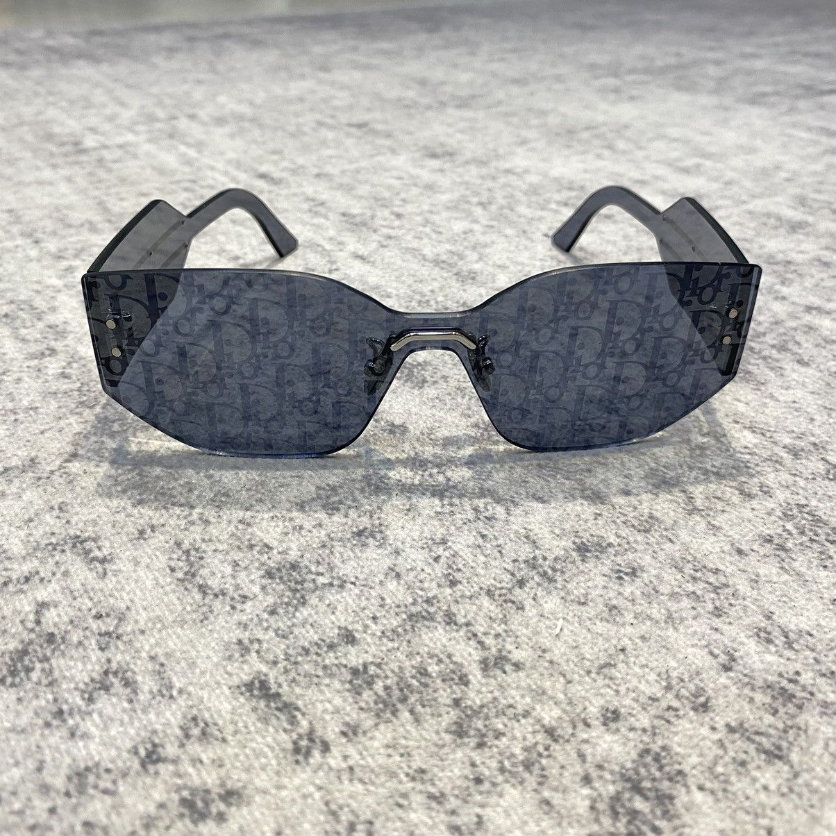 Dior DIOR Club M6U Rectangular Sunglasses Oblique Pattern BLUE Size ONE SIZE - 6 Thumbnail